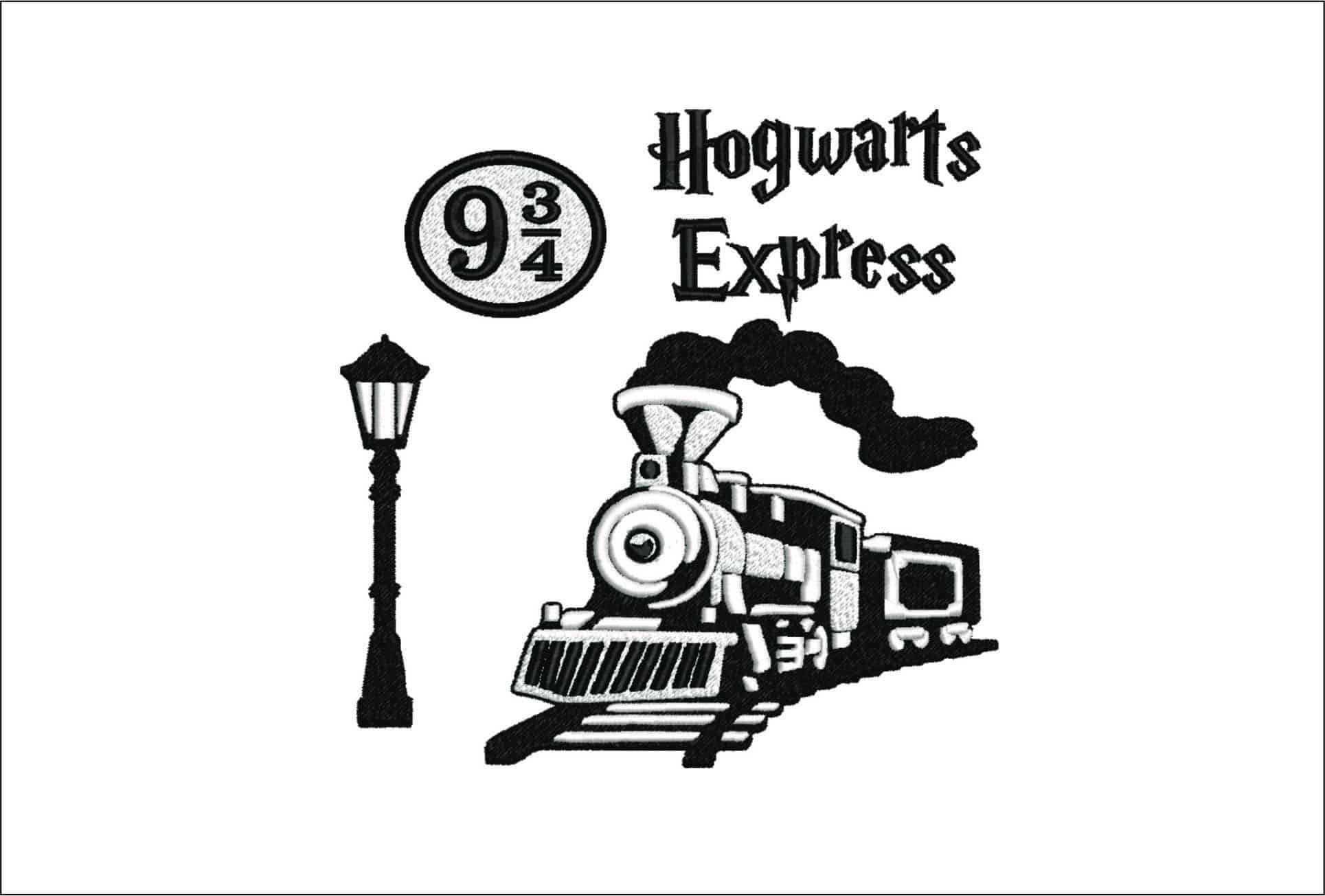 Harry Potter Hogwarts Express - Unique Harry Potter Design - High Quality embroidery design file - instant download