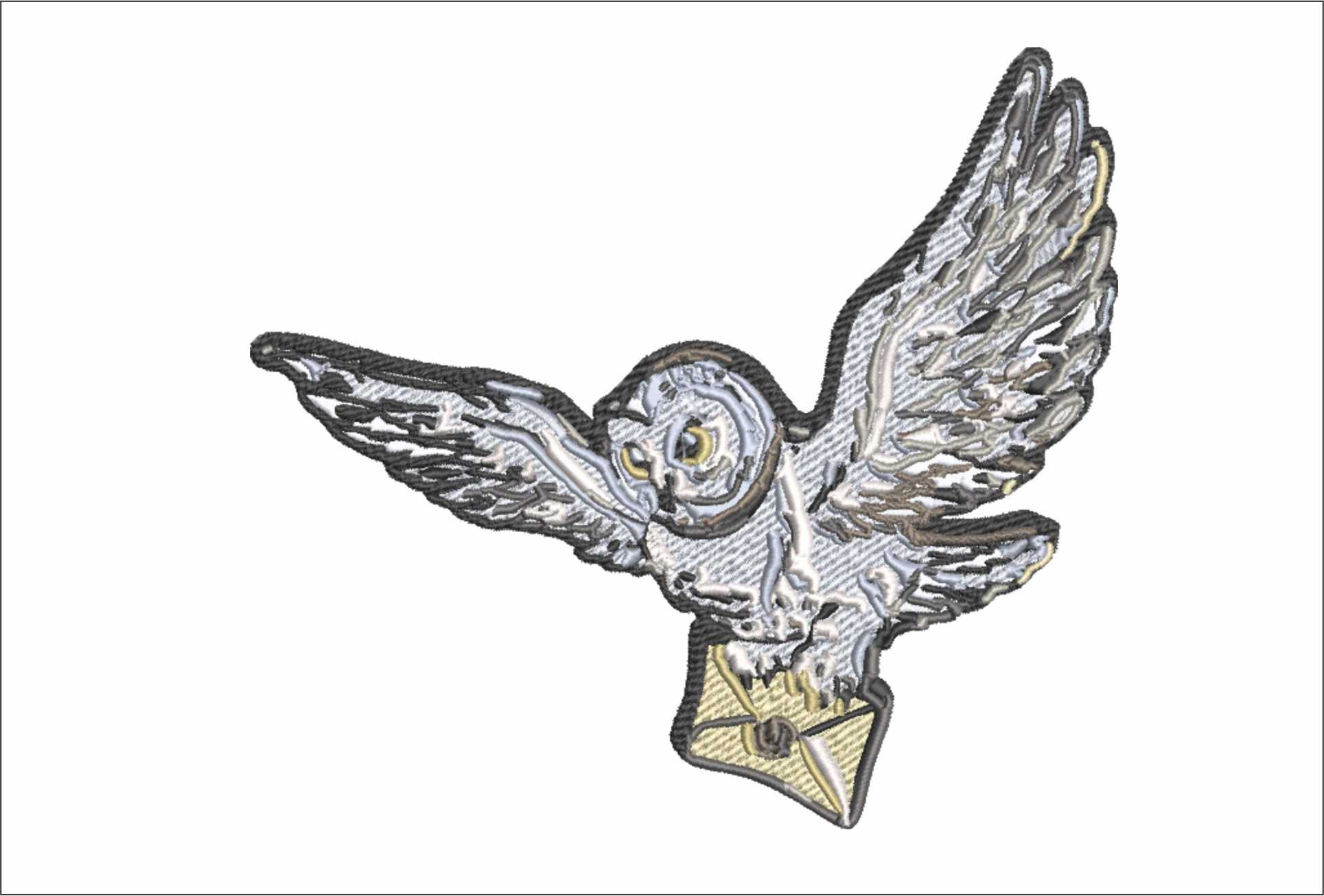 Harry Potter Hedwig Owl - Unique Harry Potter Design - High Quality embroidery design file - instant download