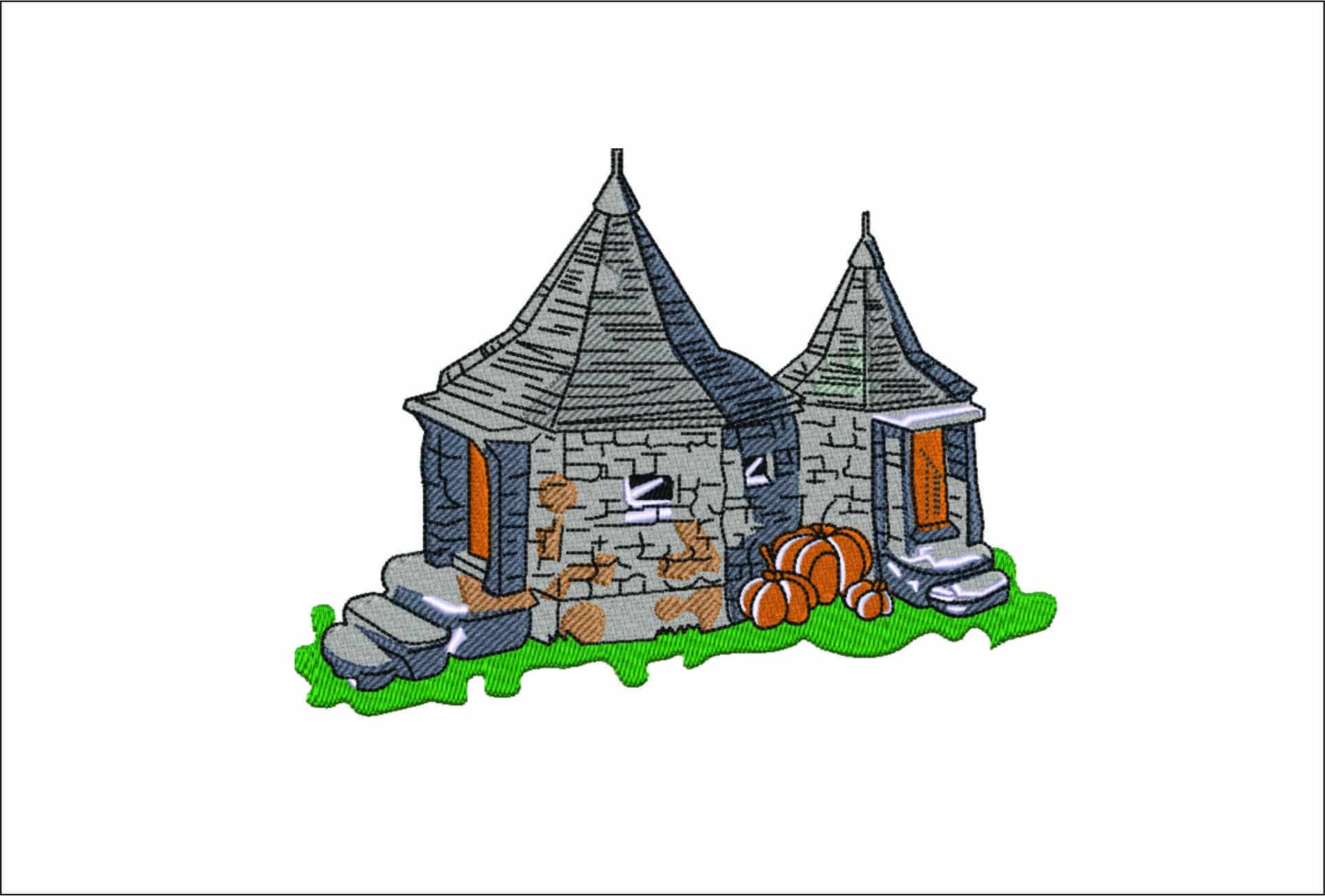 Harry Potter Hagrids Hut - Unique Harry Potter Design - High Quality embroidery design file - instant download