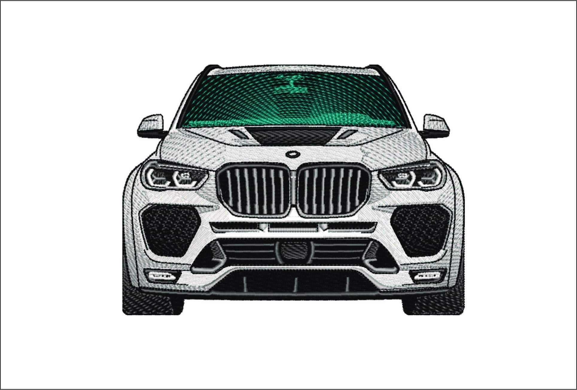 X5 MSport BMW- Elegant embroidery design file - instant download