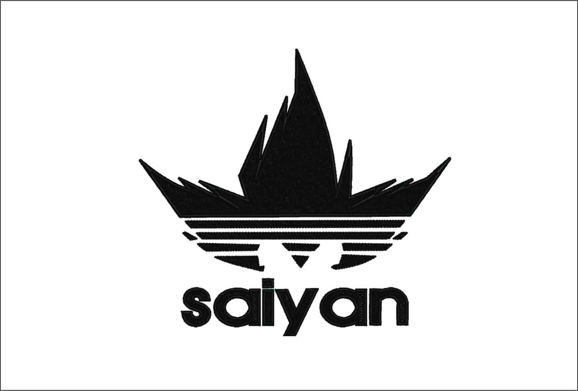 Adidas Saiyan- Elegant embroidery design file - instant download