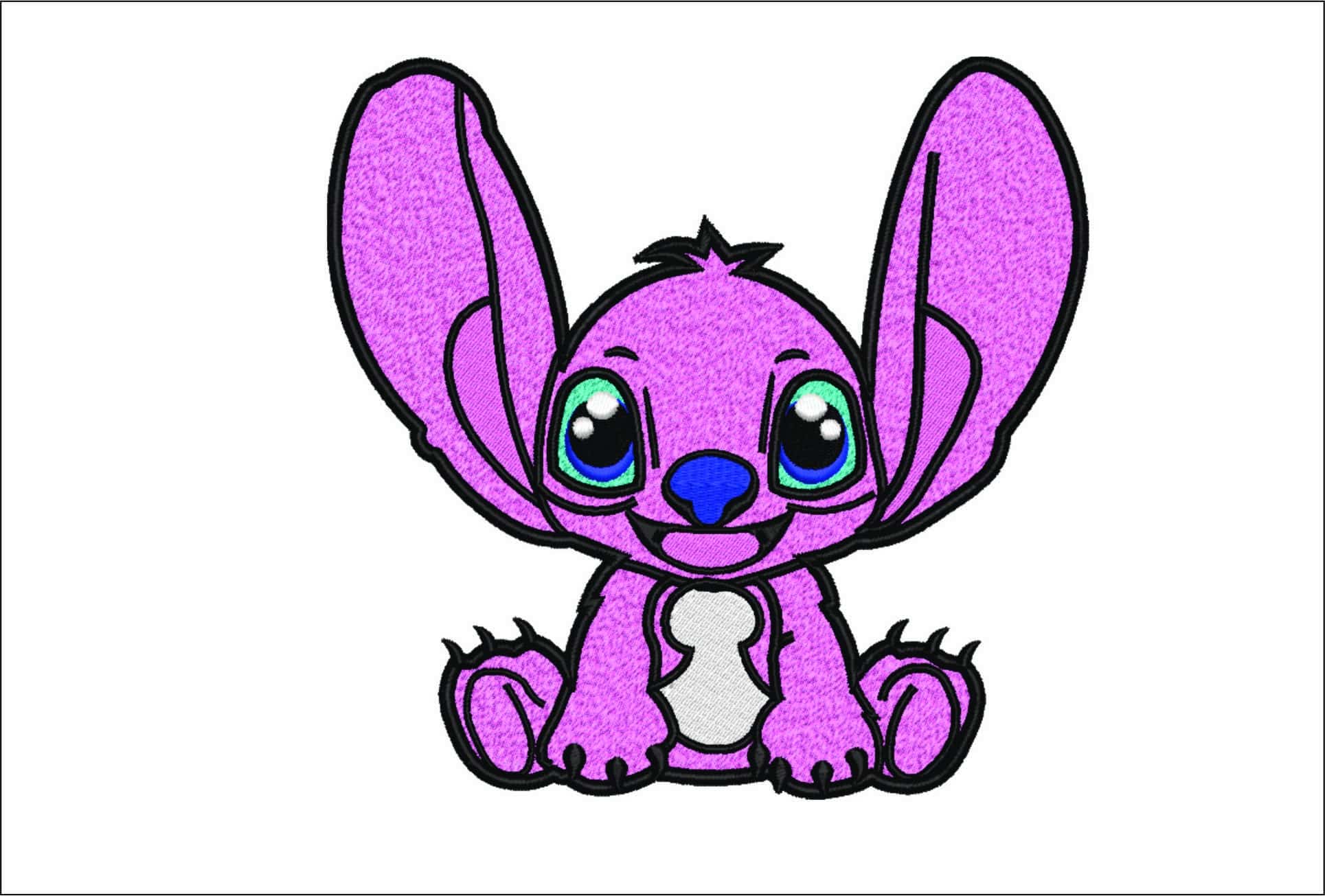 Angel - Lilo and Stitch- Elegant embroidery design file - instant download