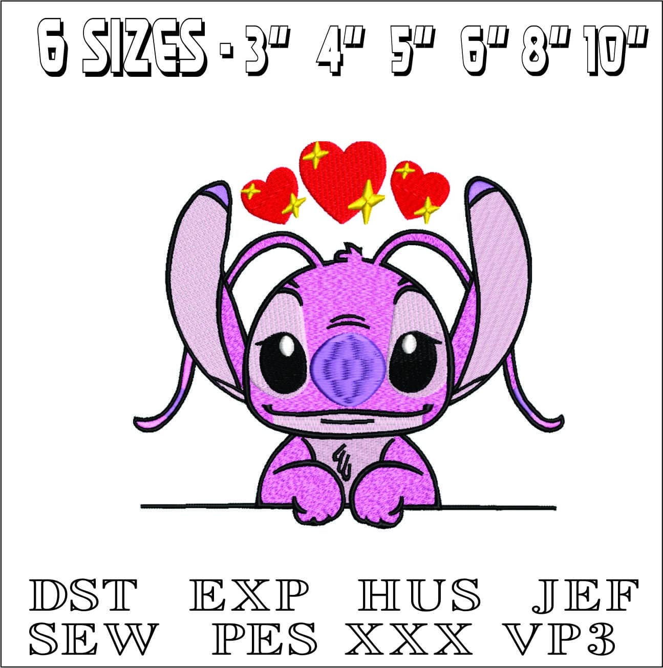 Angel Stitch- Elegant embroidery design file - instant download — view 2