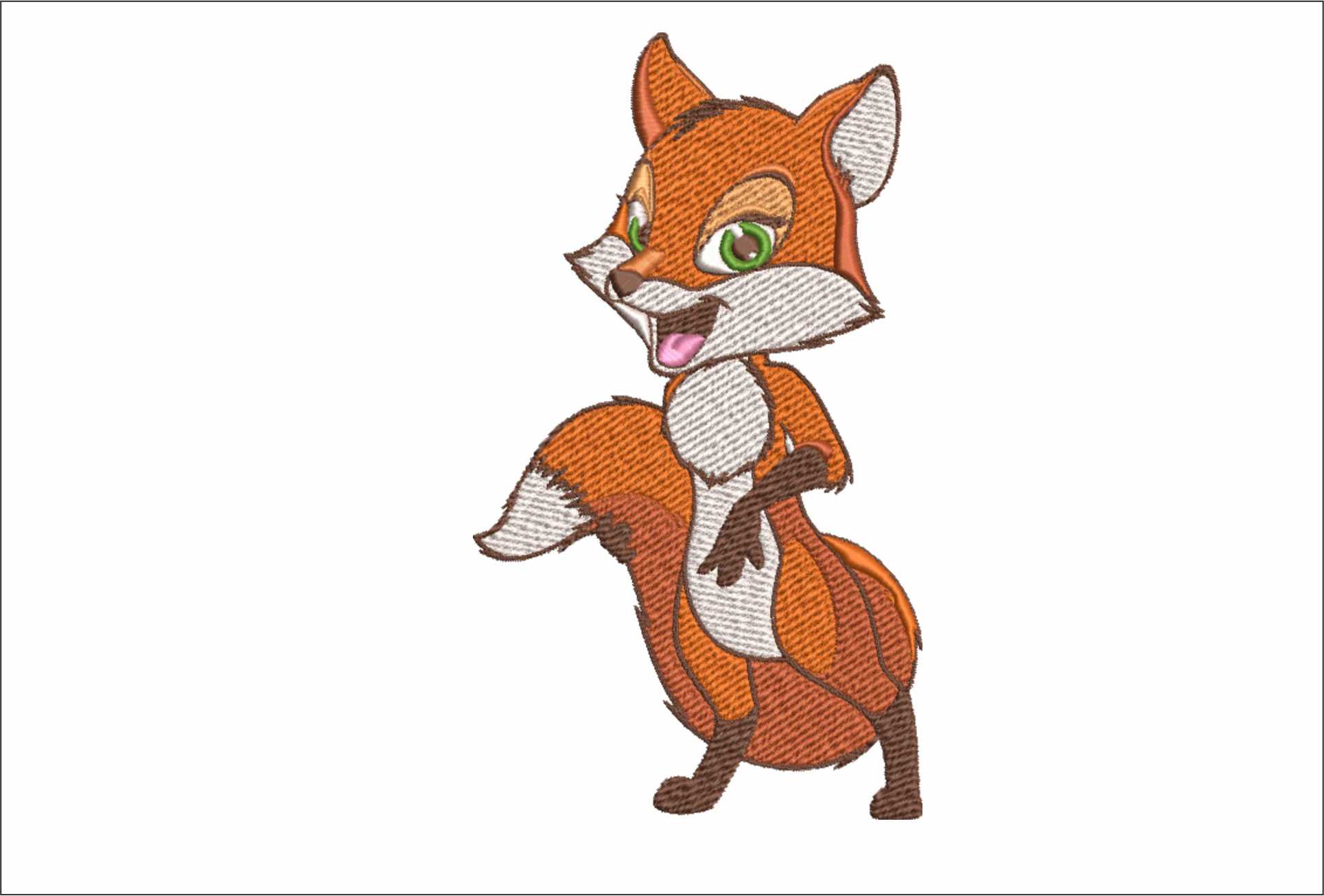 Sexy Foxy- Elegant embroidery design file - instant download