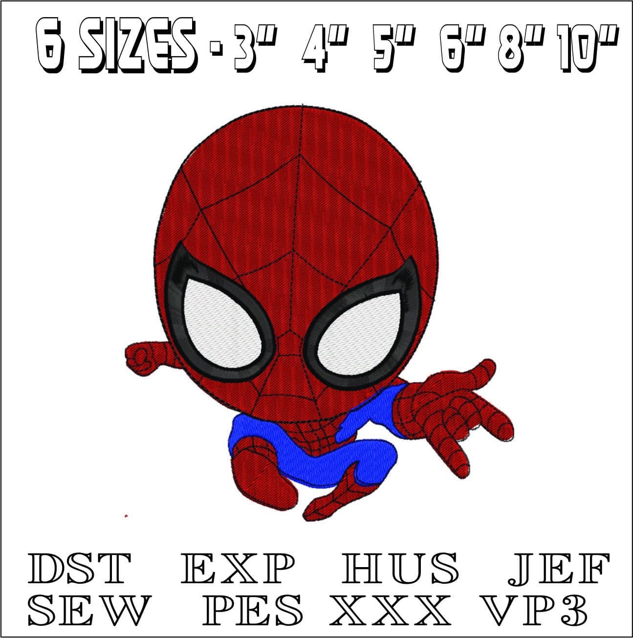 Baby Spiderman Shooting- Elegant embroidery design file - instant download — view 2