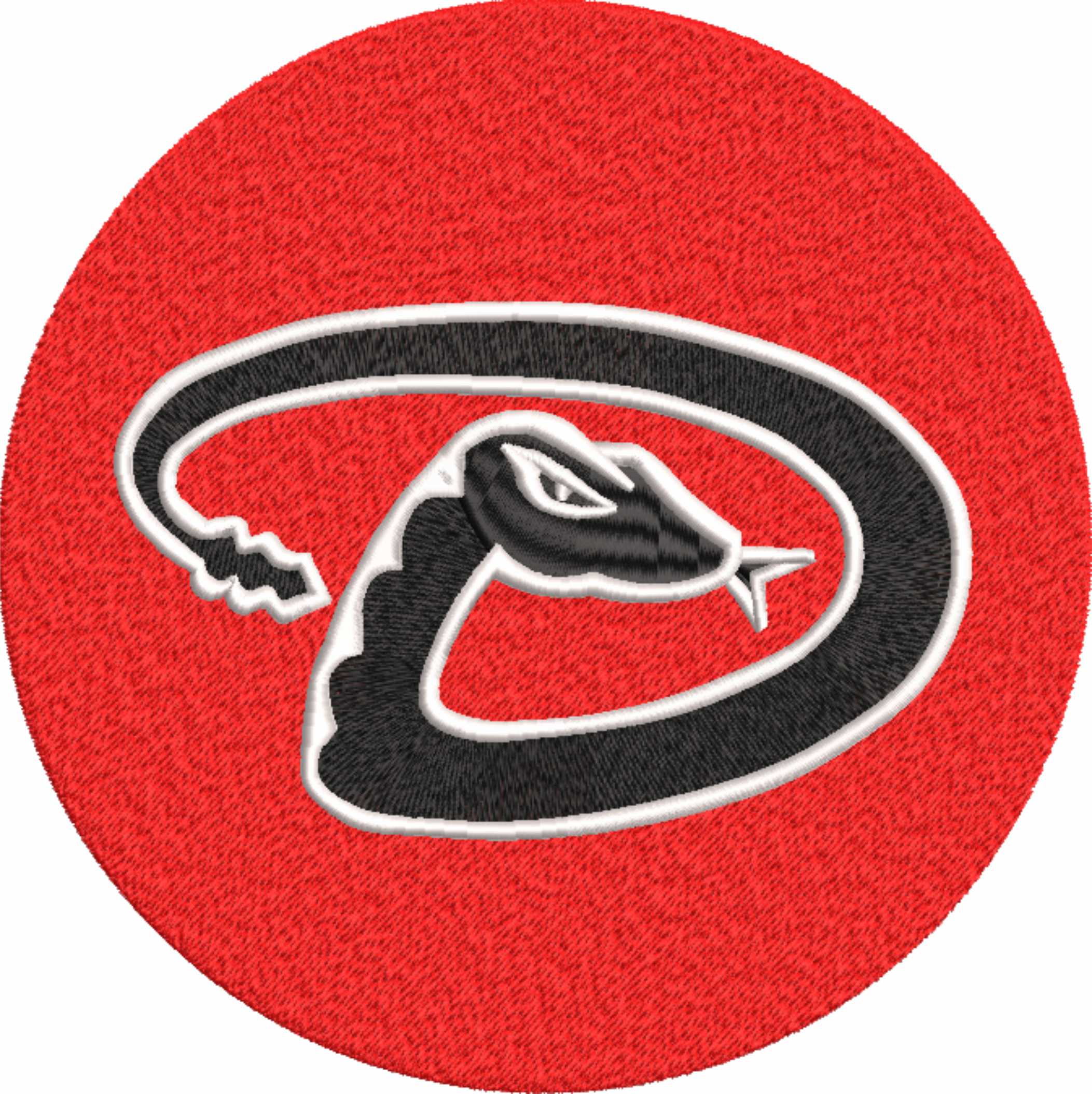 Arizona Diamondback Emblem- Elegant embroidery design file - instant download