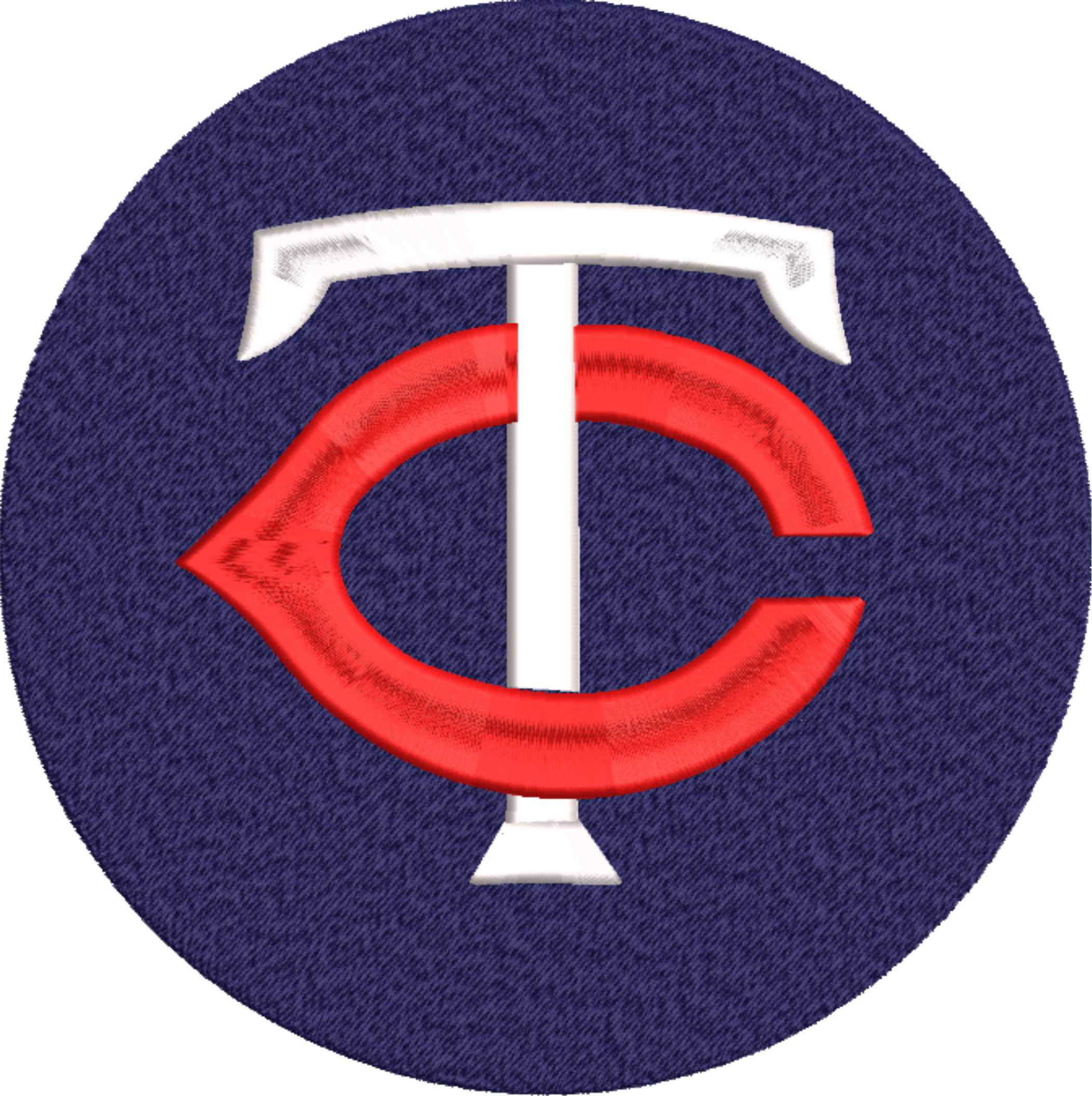 Minnesota Twins Emblem- Elegant embroidery design file - instant download