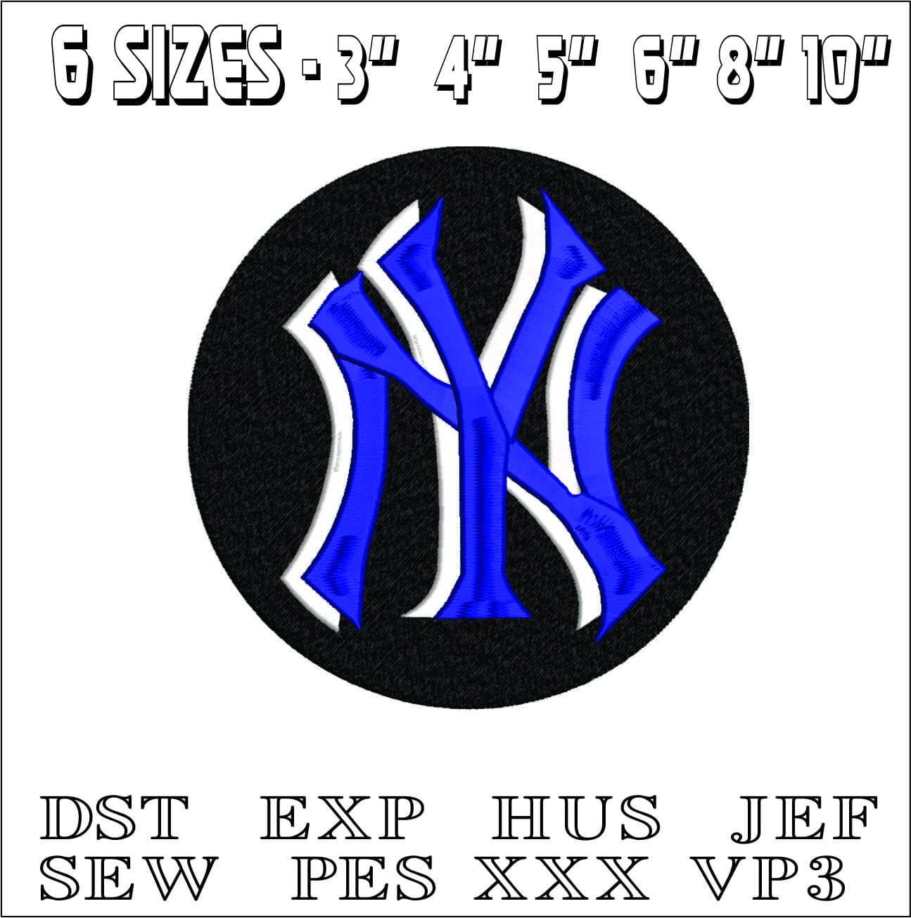 New York Yankees Emblem- Elegant embroidery design file - instant download — view 2