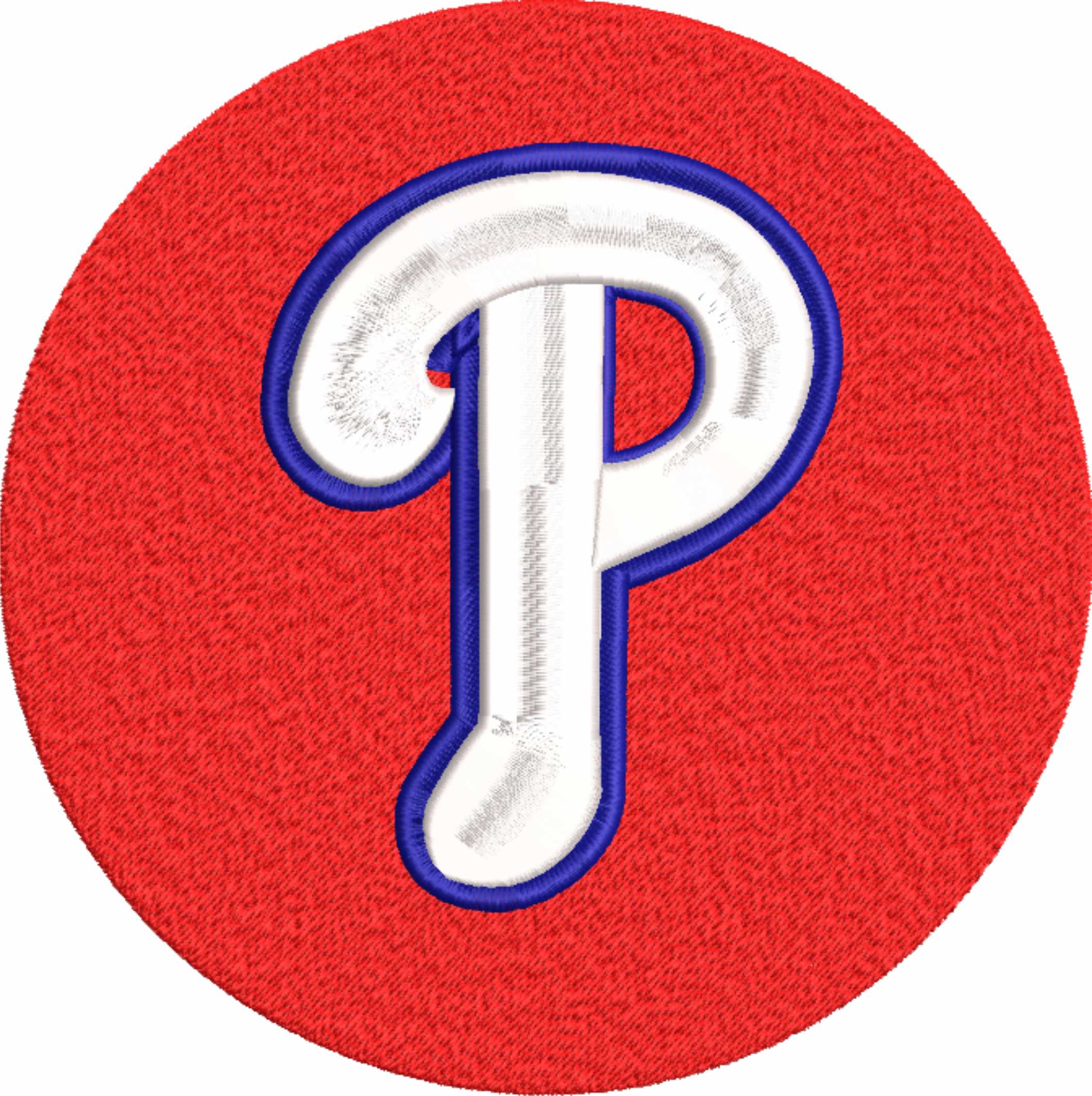 Philidelphia Phillies Emblem- Elegant embroidery design file - instant download