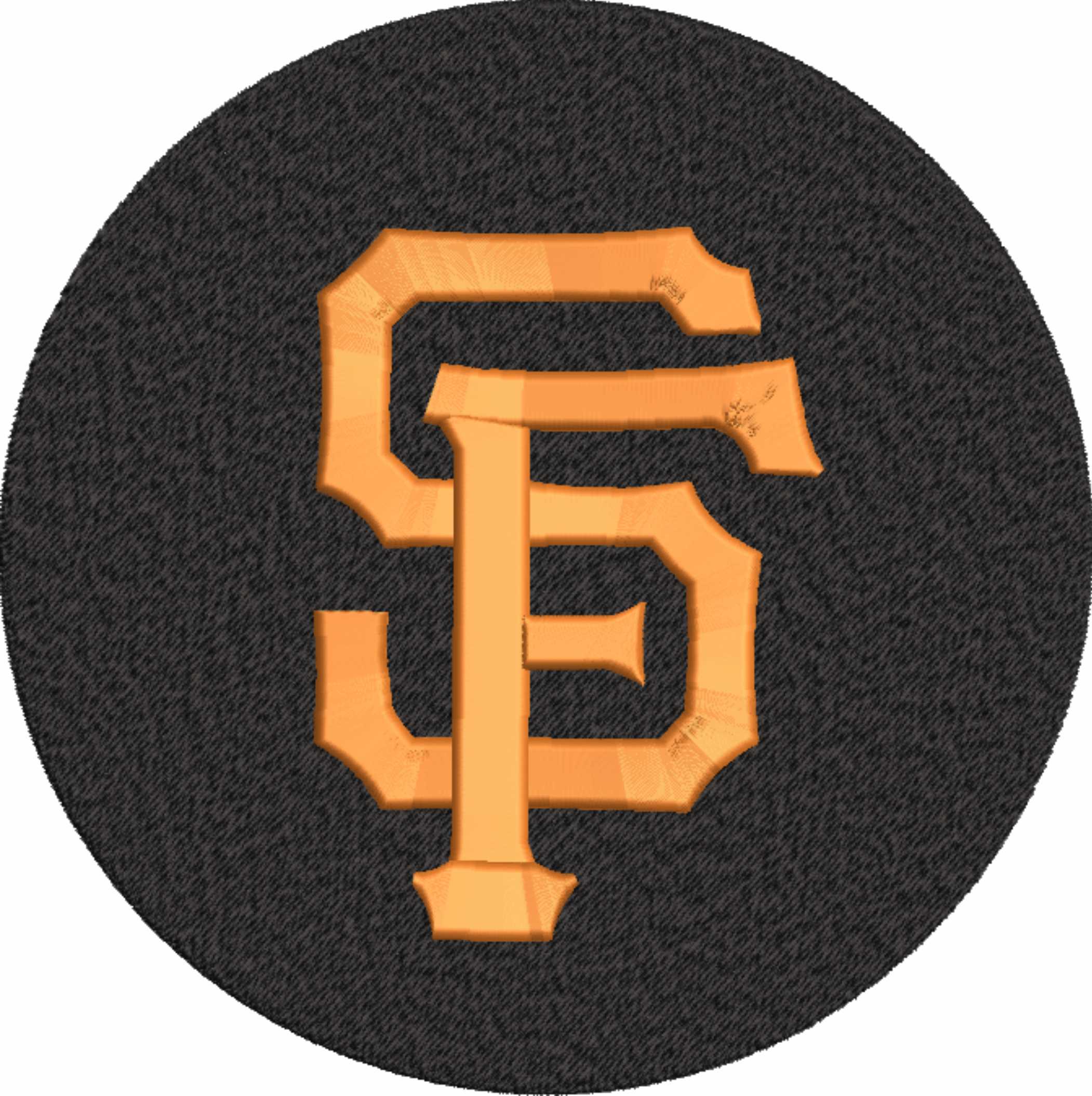 San Fran Giants Emblem- Elegant embroidery design file - instant download