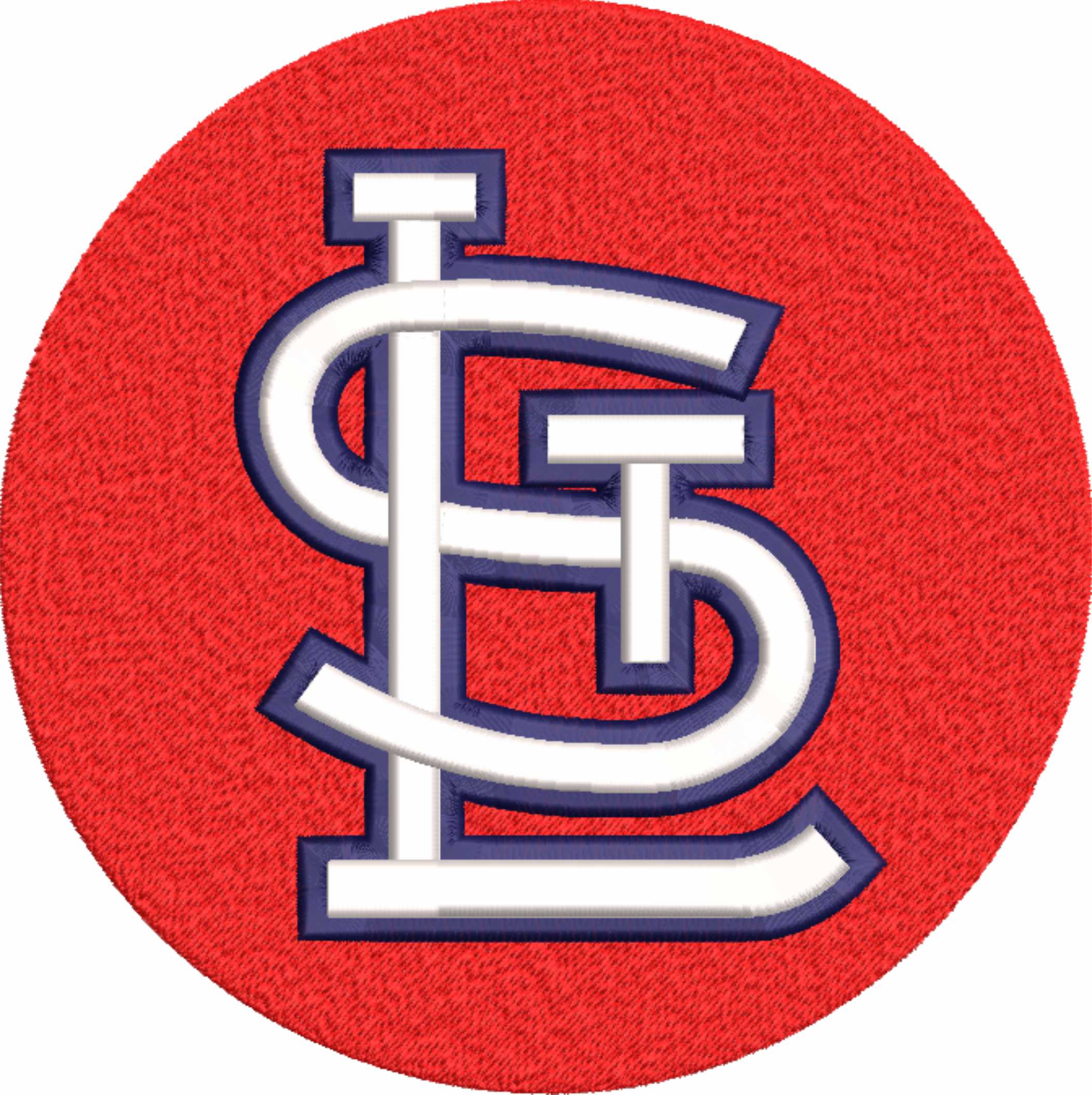 St Lious Cardinals Emblem- Elegant embroidery design file - instant download