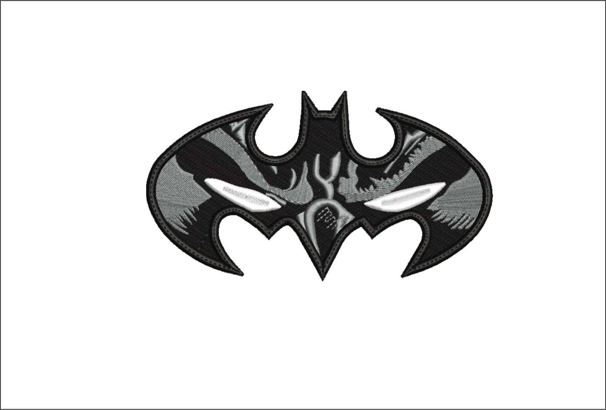 Batman Signal Eyes- Elegant embroidery design file - instant download