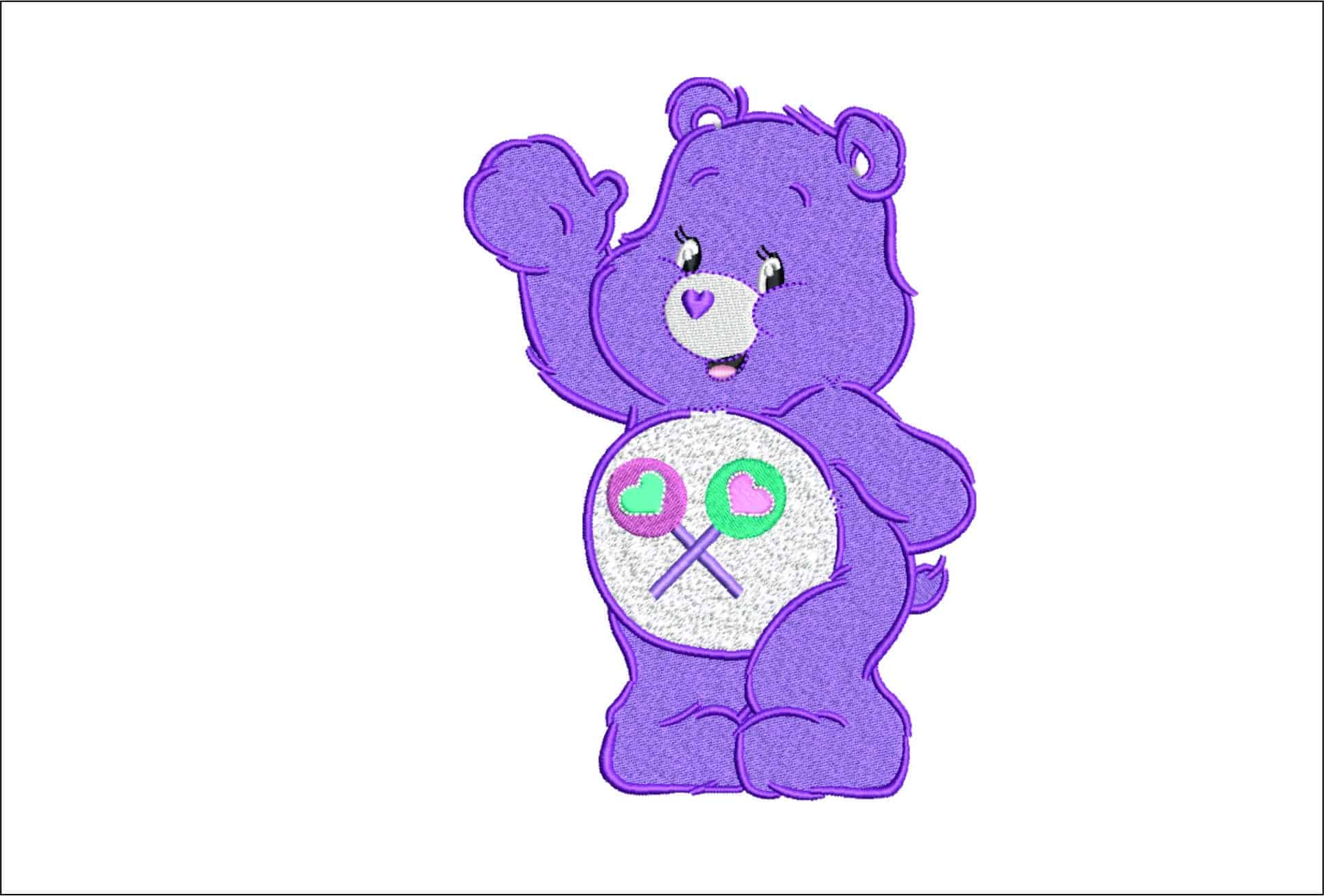 Care Bear- Elegant embroidery design file - instant download