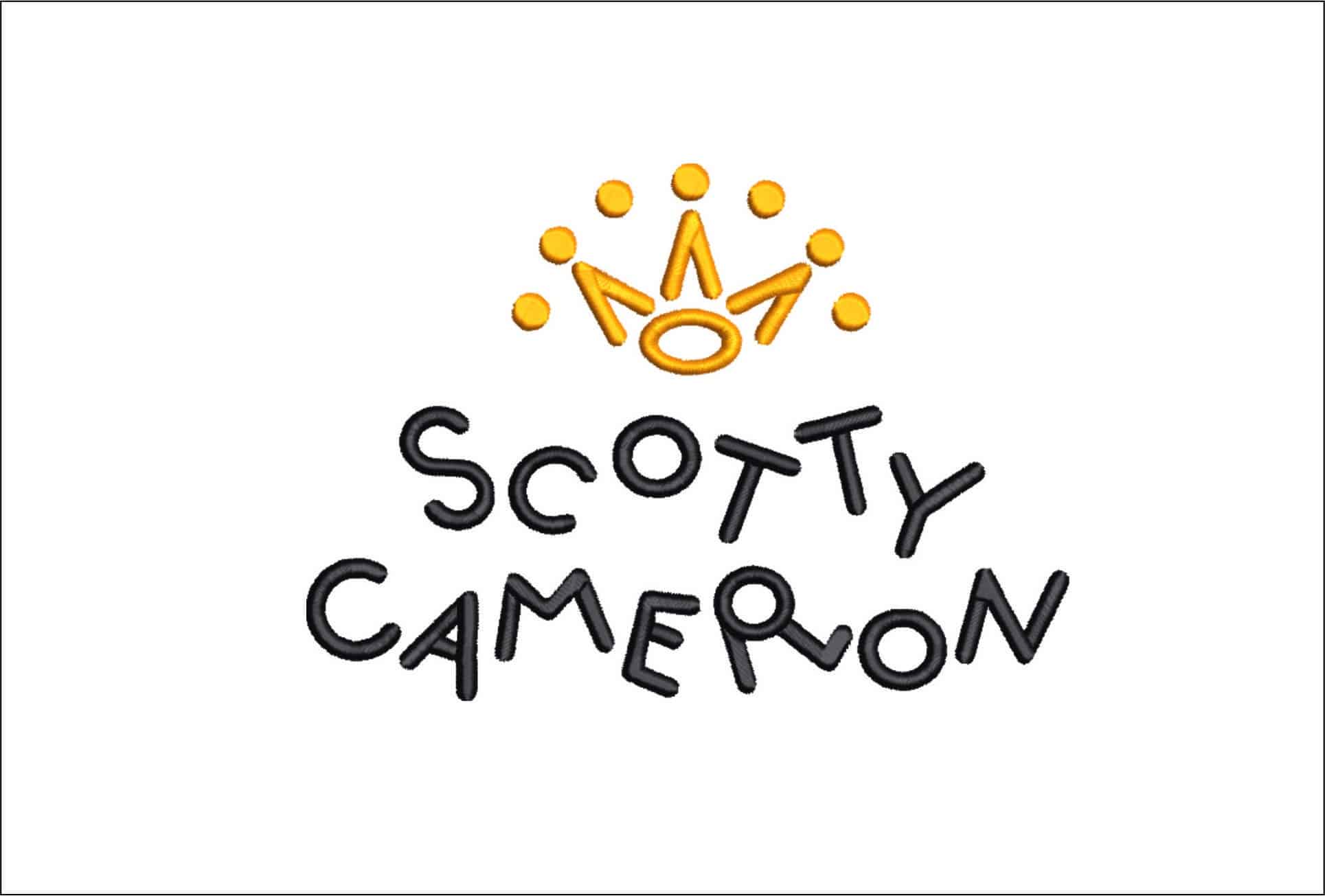 Scotty Cameron with Crown - Tatami and Satin embroidery designs - Putter Golf course Logo design machine pattern — view 5