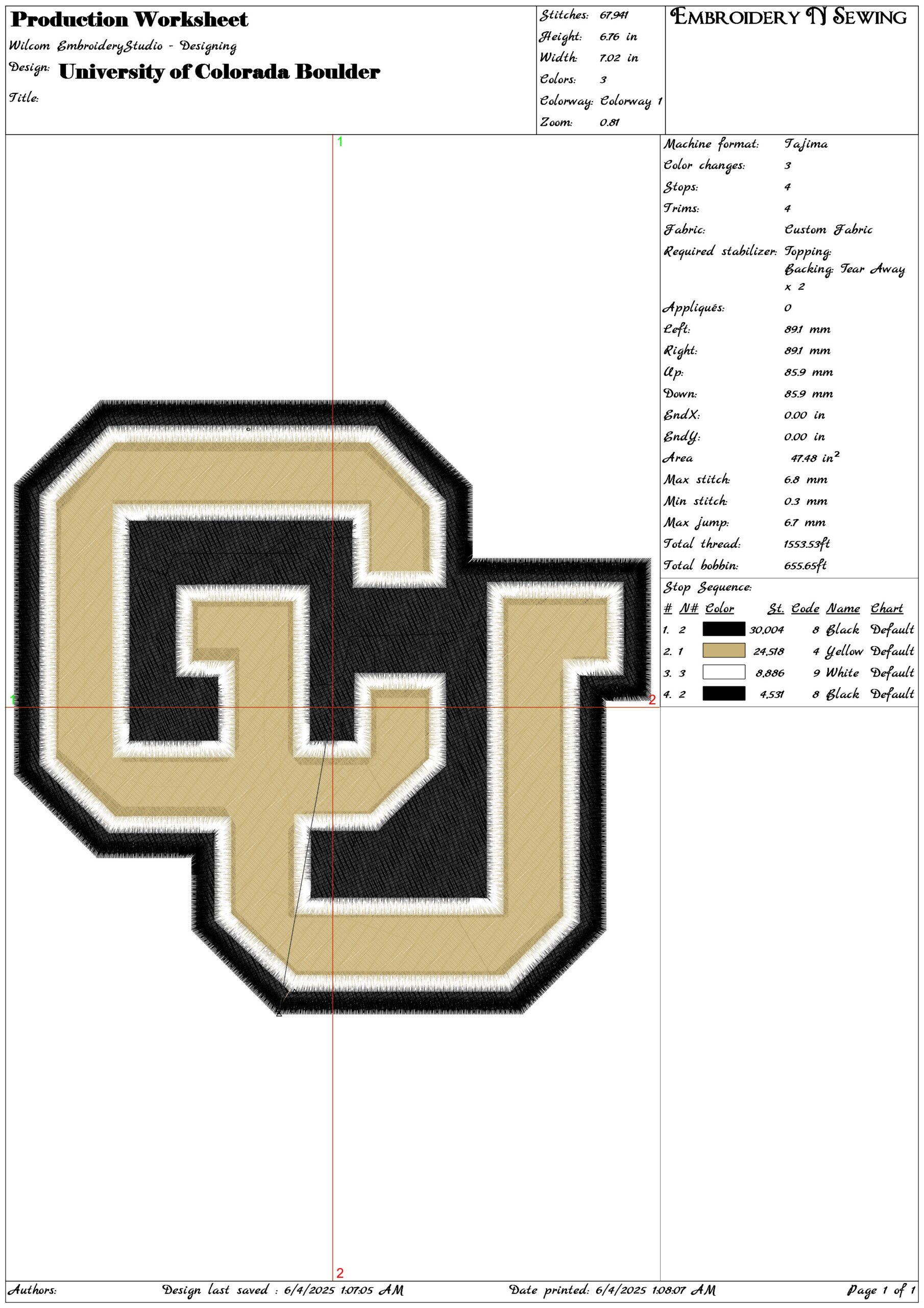 University of Colorado Boulder embroidery design - Syracuse University embroidery machine pattern embroidery file - instant download in a frame — view 3
