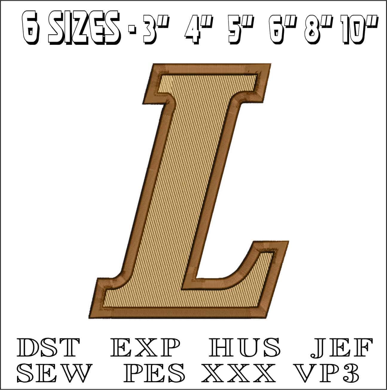 Lehigh Mountain Hawks L only - Lehigh Mountain University, Bethlehem embroidery machine pattern embroidery file - instant download in a frame — view 2