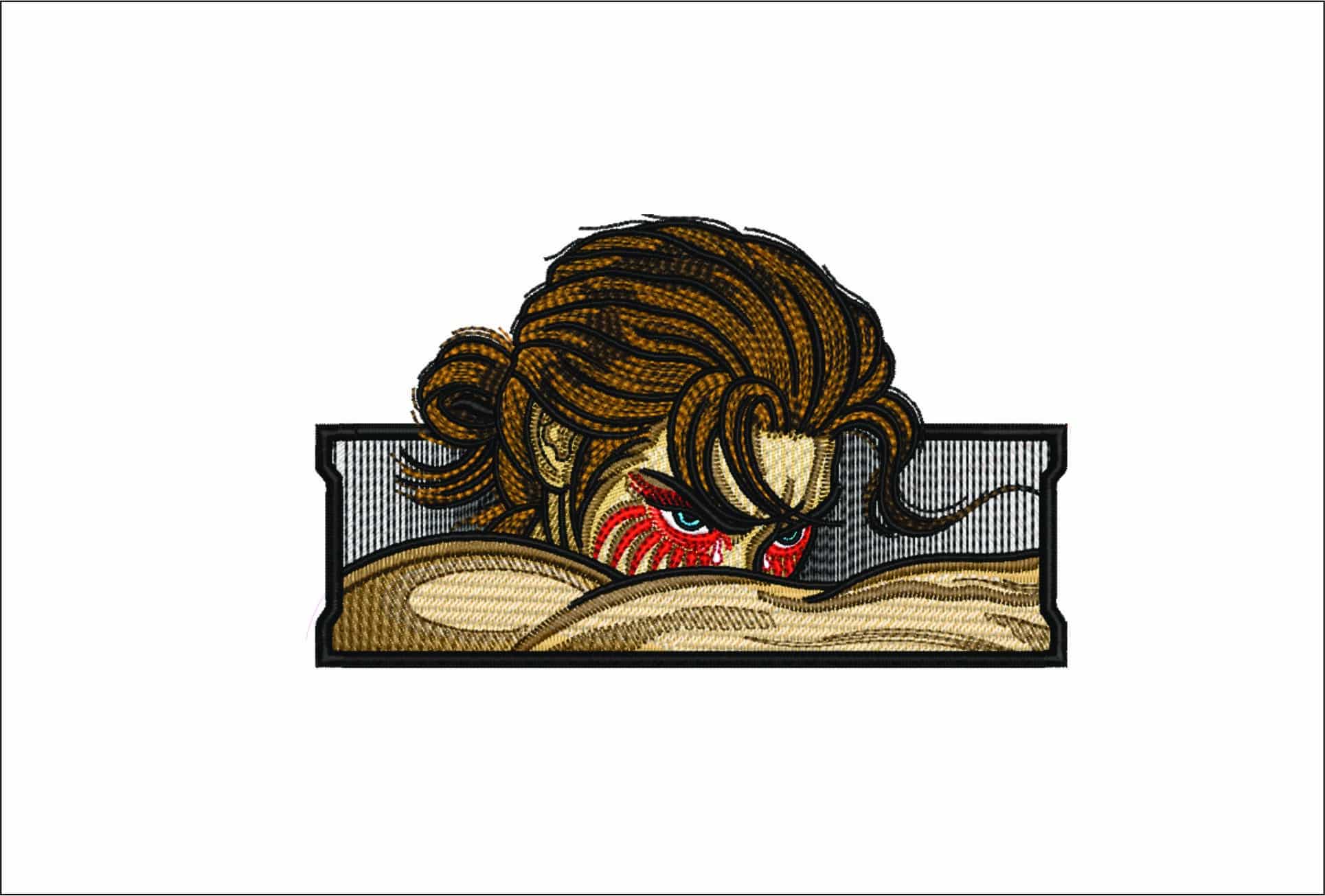 Eren Yeager Beserk - Anime- Elegant embroidery design file - instant download