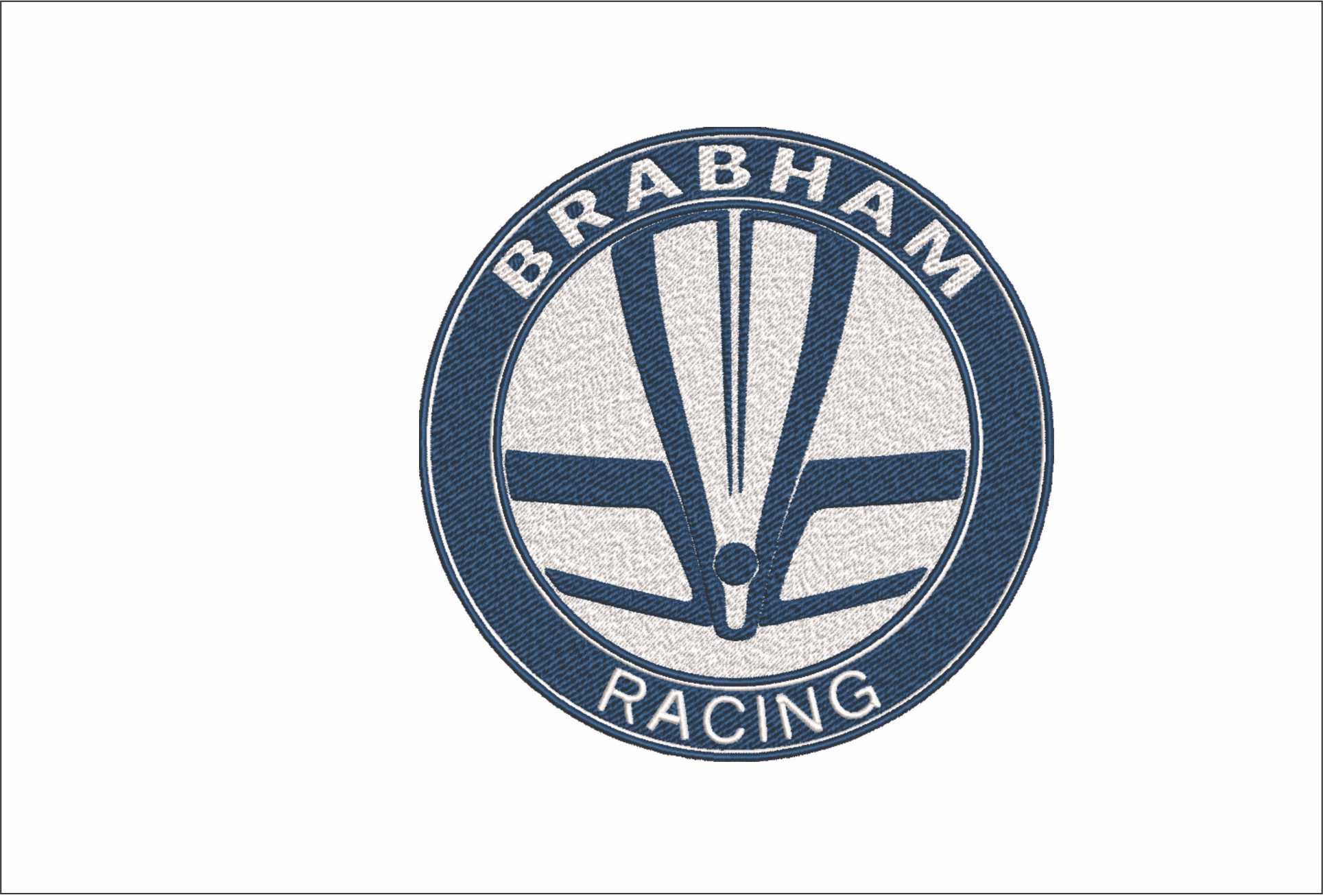 Braham Formula 1- Elegant embroidery design file - instant download