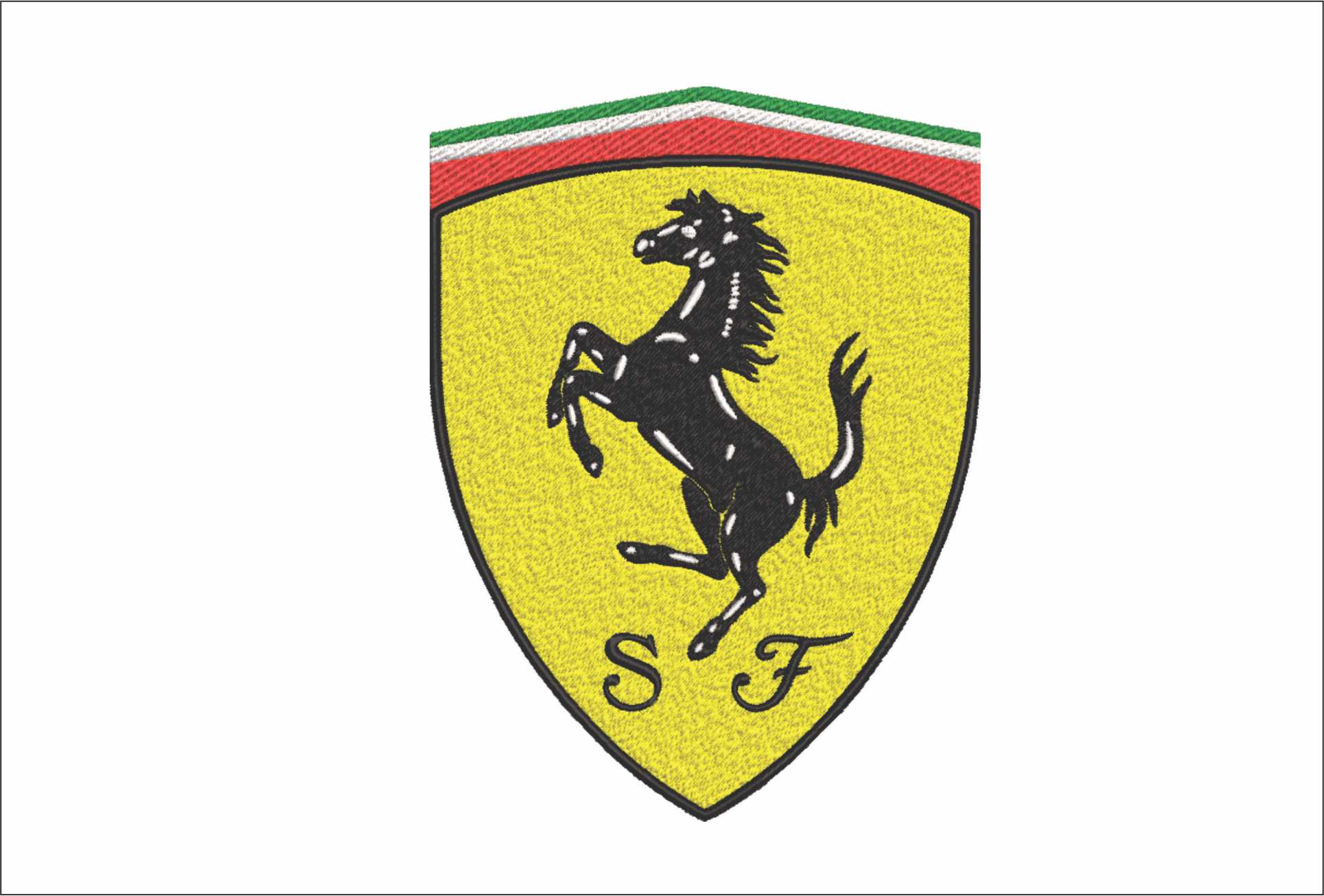Ferrari Formula 1- Elegant embroidery design file - instant download