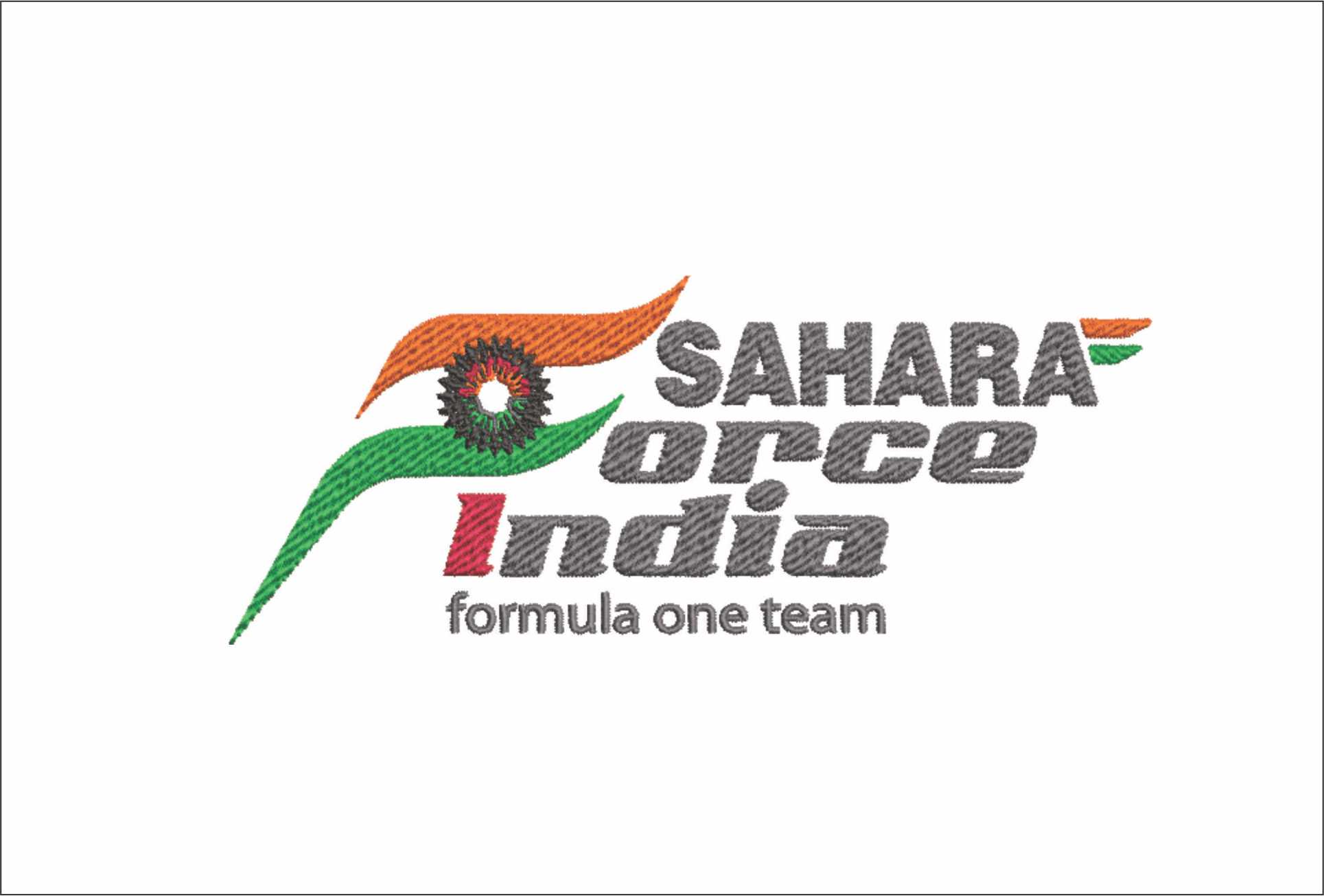 Force India Formula 1- Elegant embroidery design file - instant download