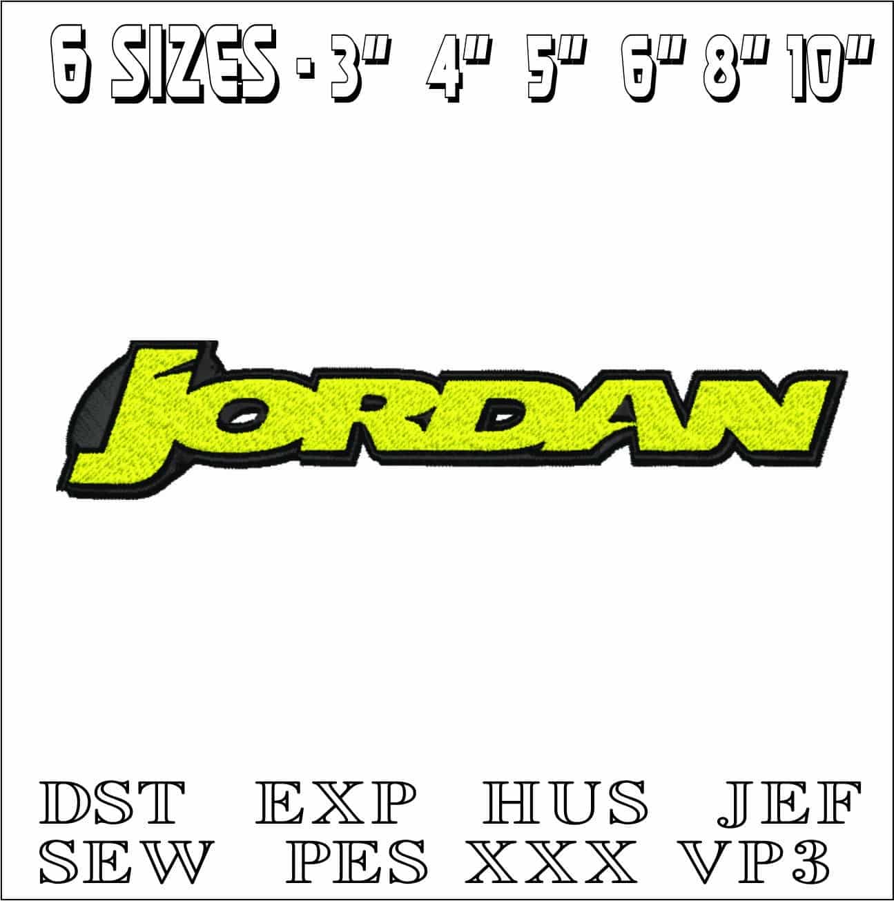 Jordan Formula 1- Elegant embroidery design file - instant download — view 2