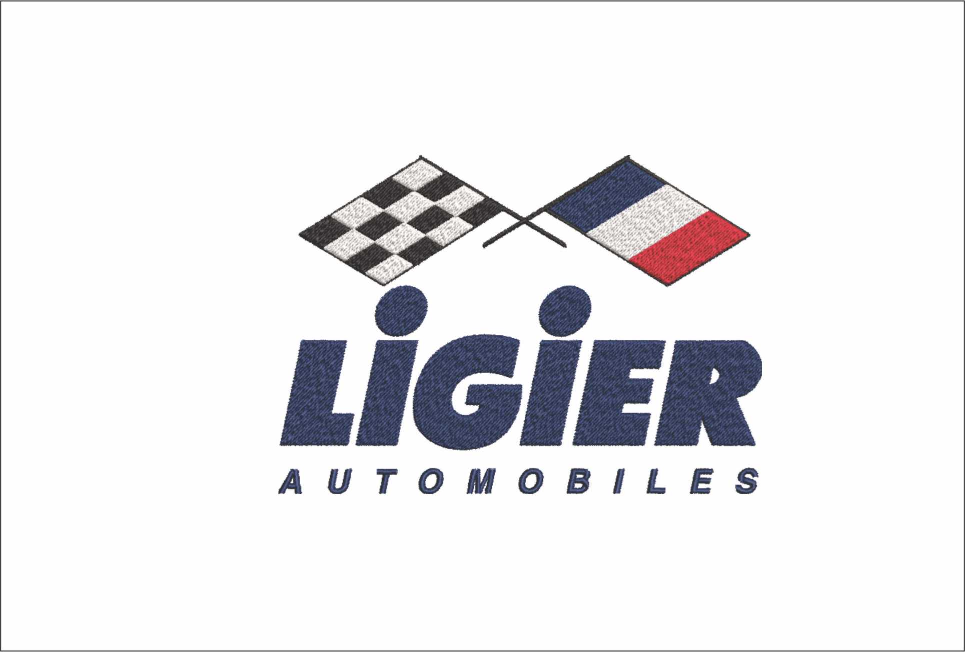 Ligier Formula 1- Elegant embroidery design file - instant download