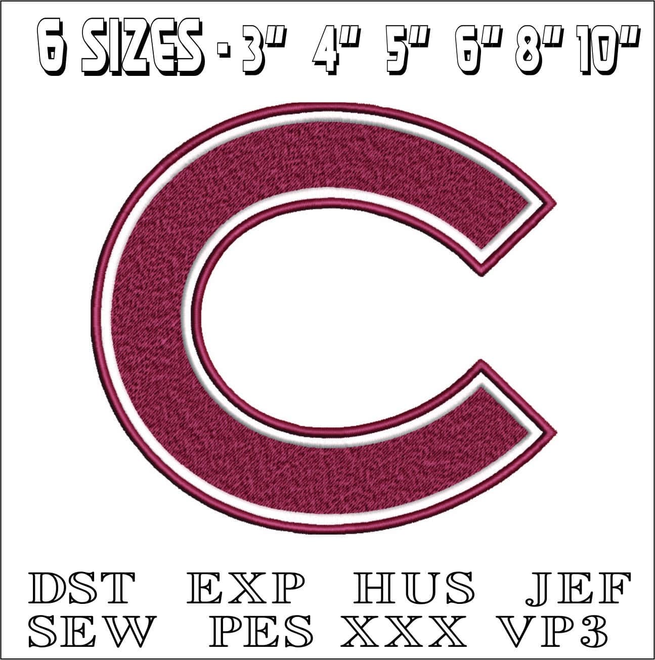 Colgate Raiders Embroidery - Colgate University, Hamilton New York embroidery machine pattern embroidery file - instant download — view 3