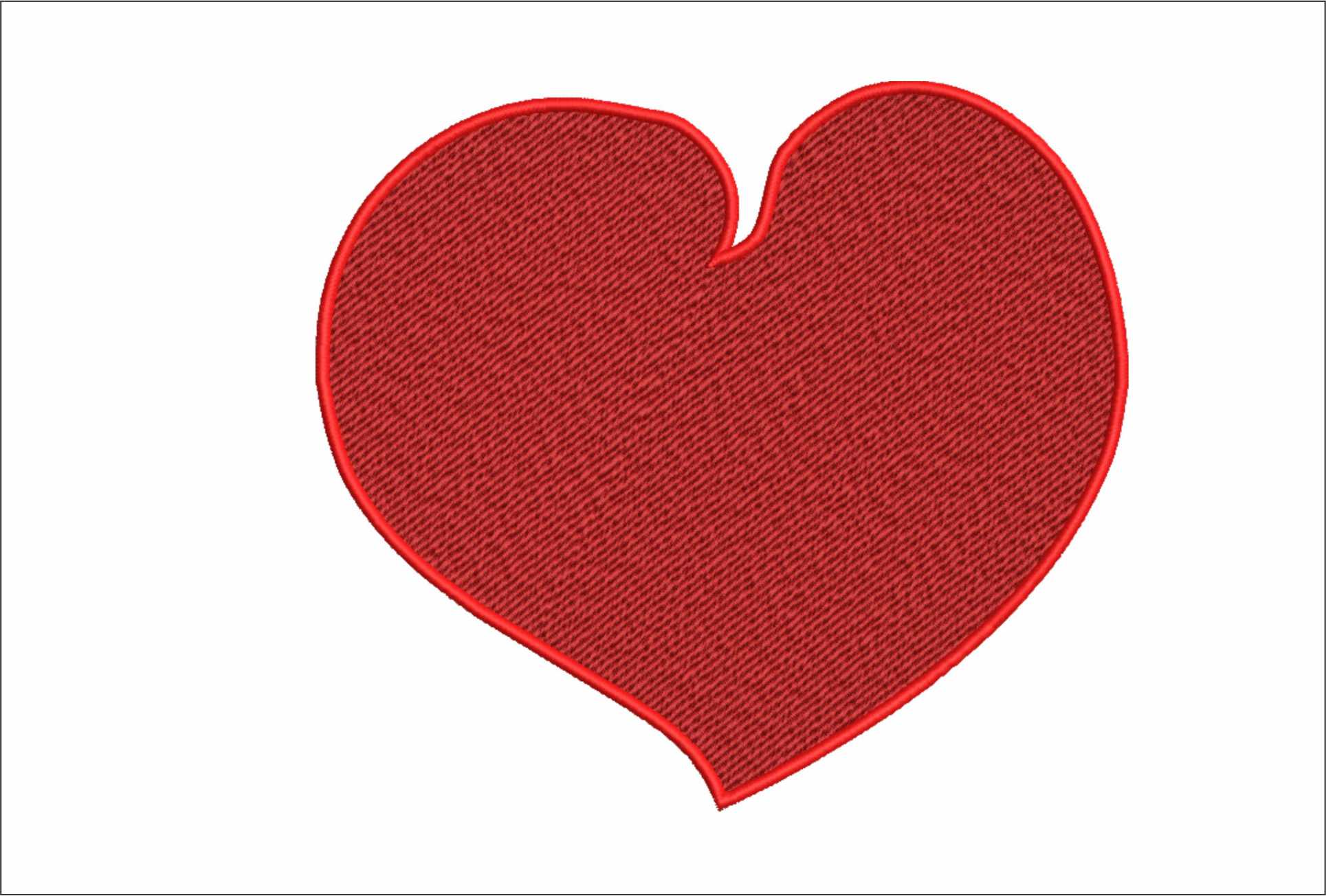 Full Heart - Elegant embroidery design file - instant download