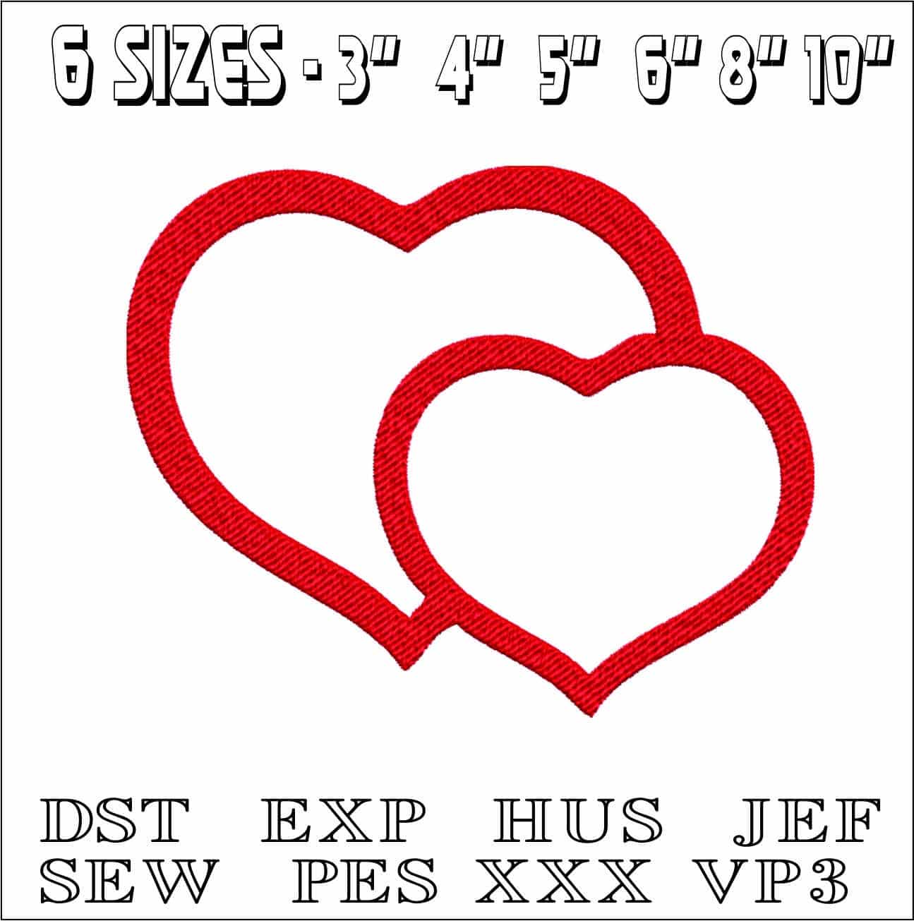 Parents Love - Elegant embroidery design file - instant download — view 2