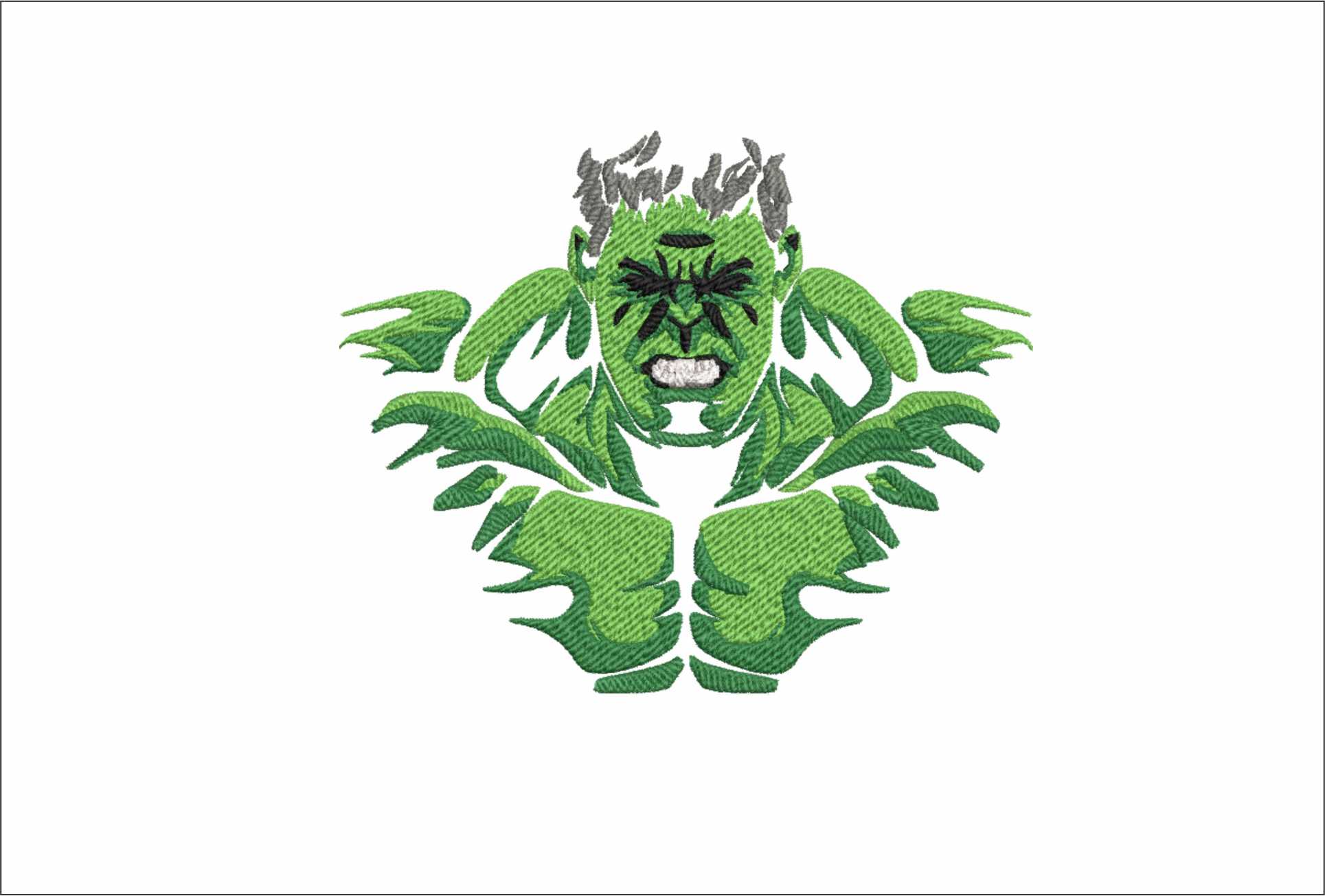 Hulk- Elegant embroidery design file - instant download