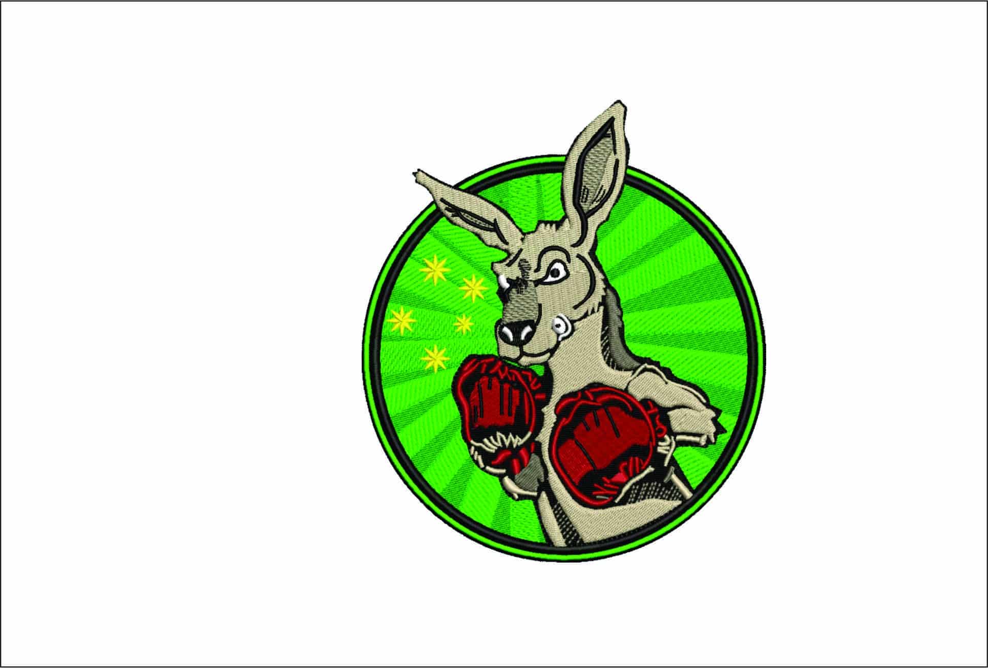 Kangaroo- Elegant embroidery design file - instant download