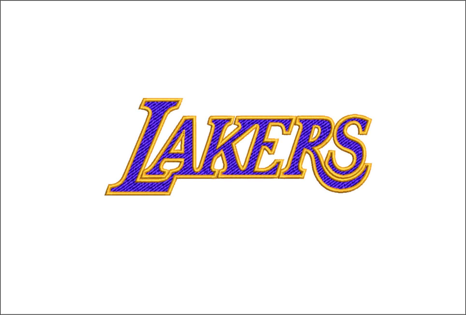 Lakers- Elegant embroidery design file - instant download