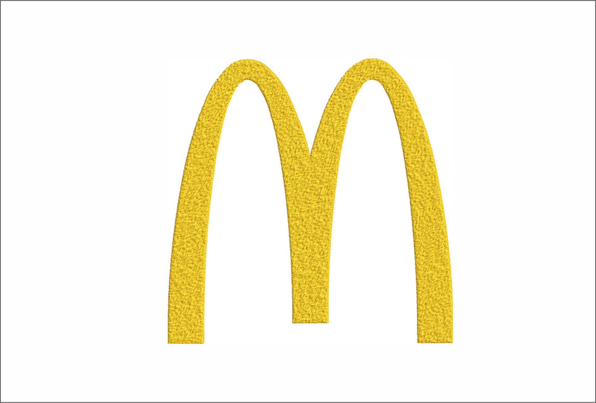 McDonalds- Elegant embroidery design file - instant download