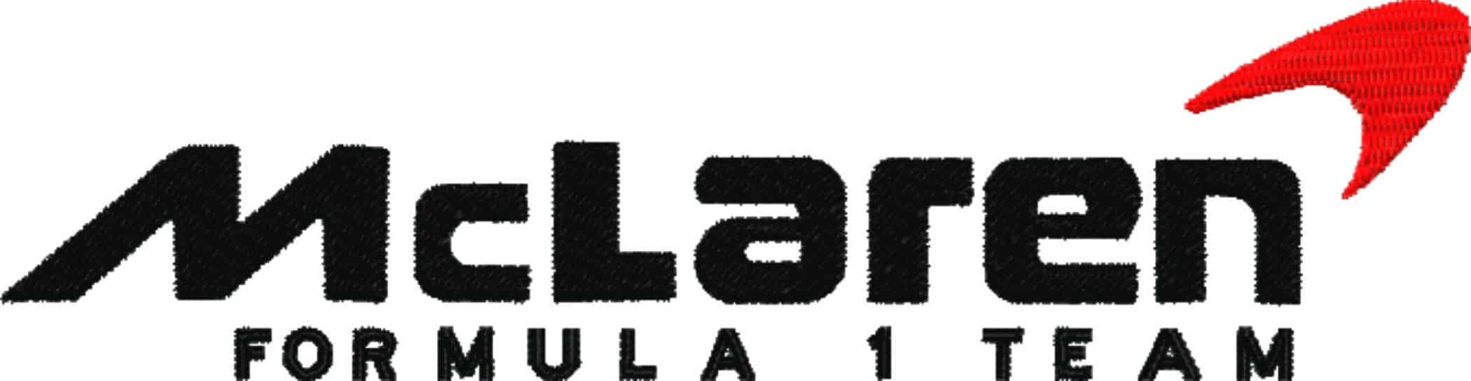McLaren F1- Elegant embroidery design file - instant download — view 3