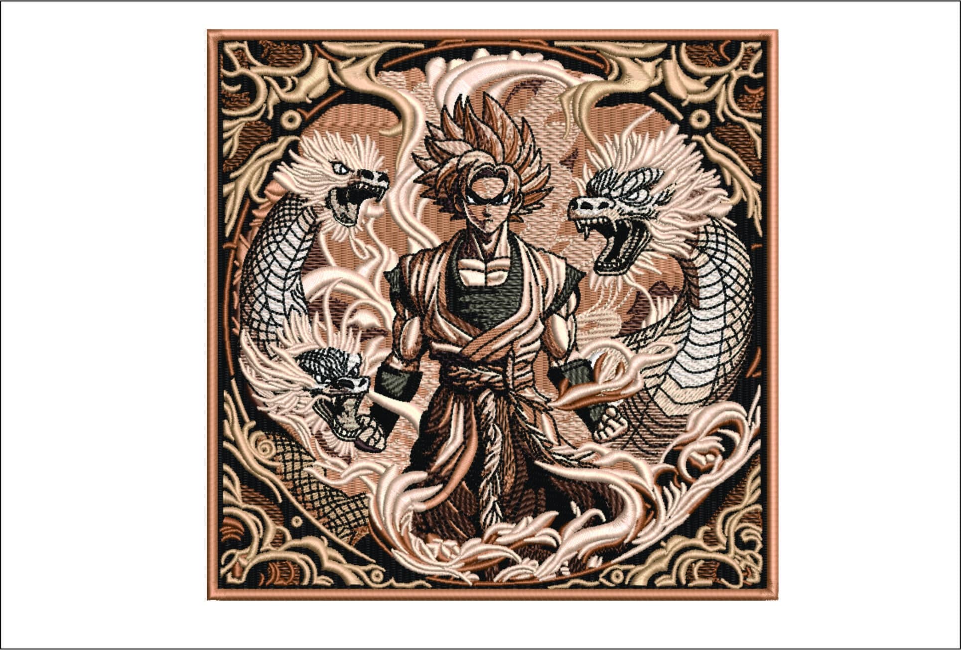 Naurato with Dragons- Elegant embroidery design file - instant download