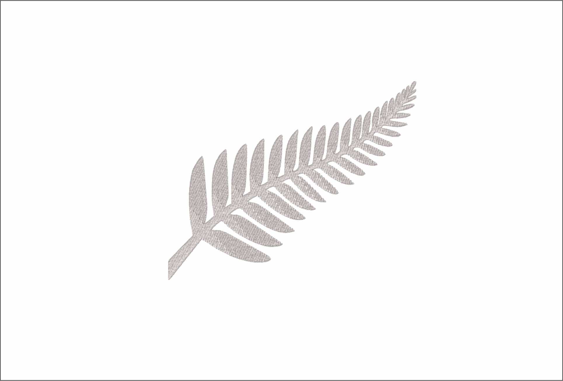 New Zealand Fern- Elegant embroidery design file - instant download