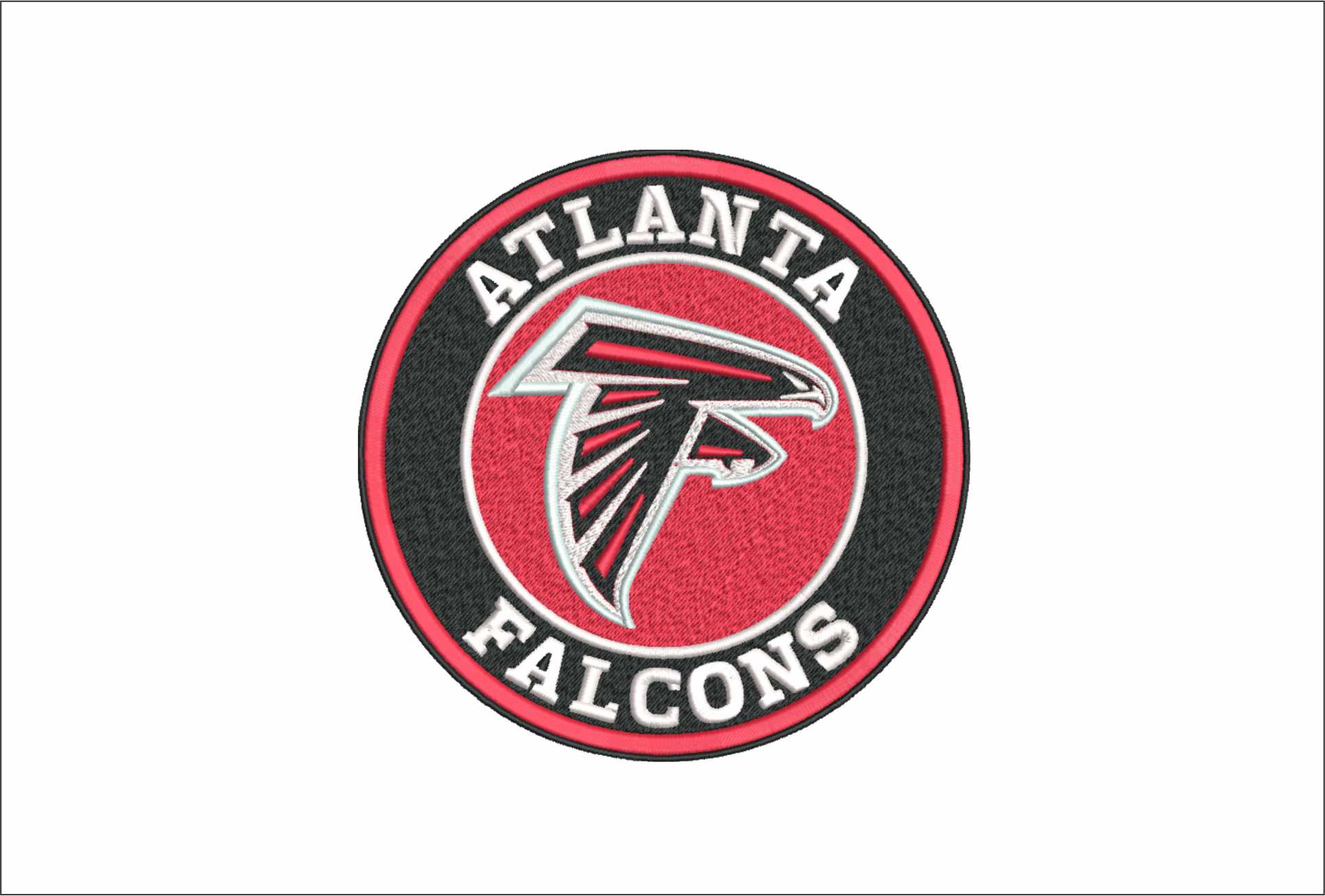 Atlanta Falcon- Elegant embroidery design file - instant download