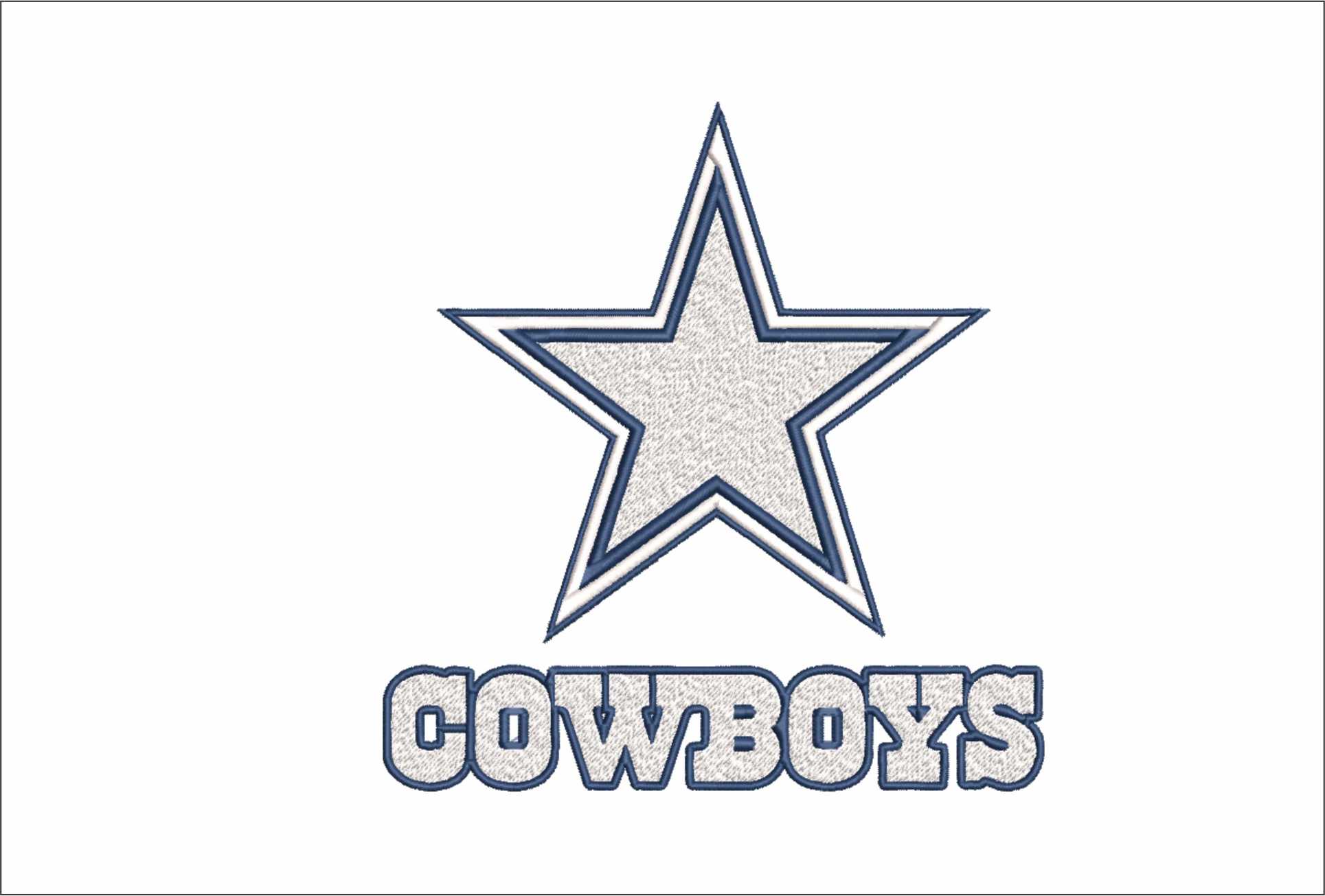 Cowboys- Elegant embroidery design file - instant download