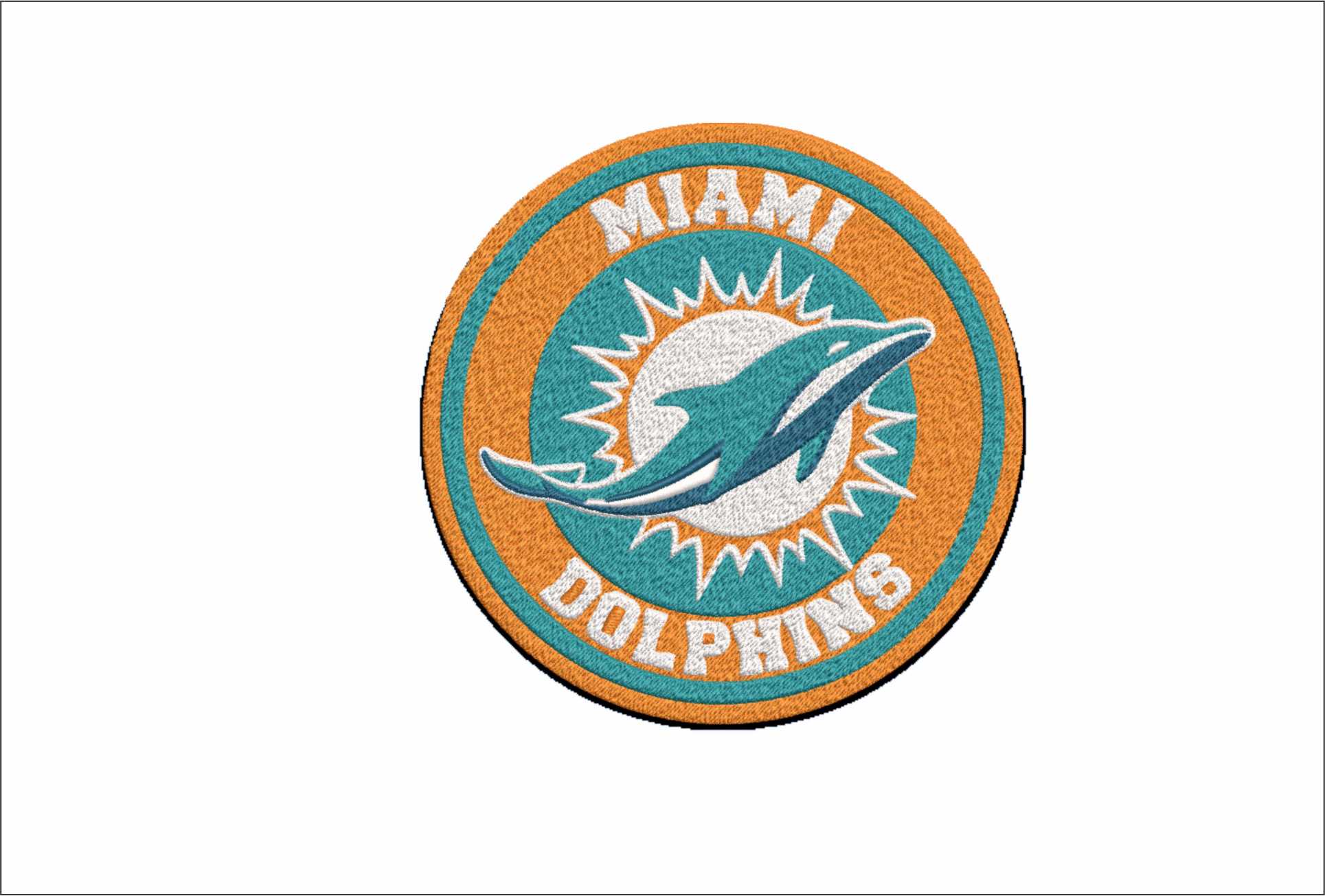 NFL Miami- Elegant embroidery design file - instant download