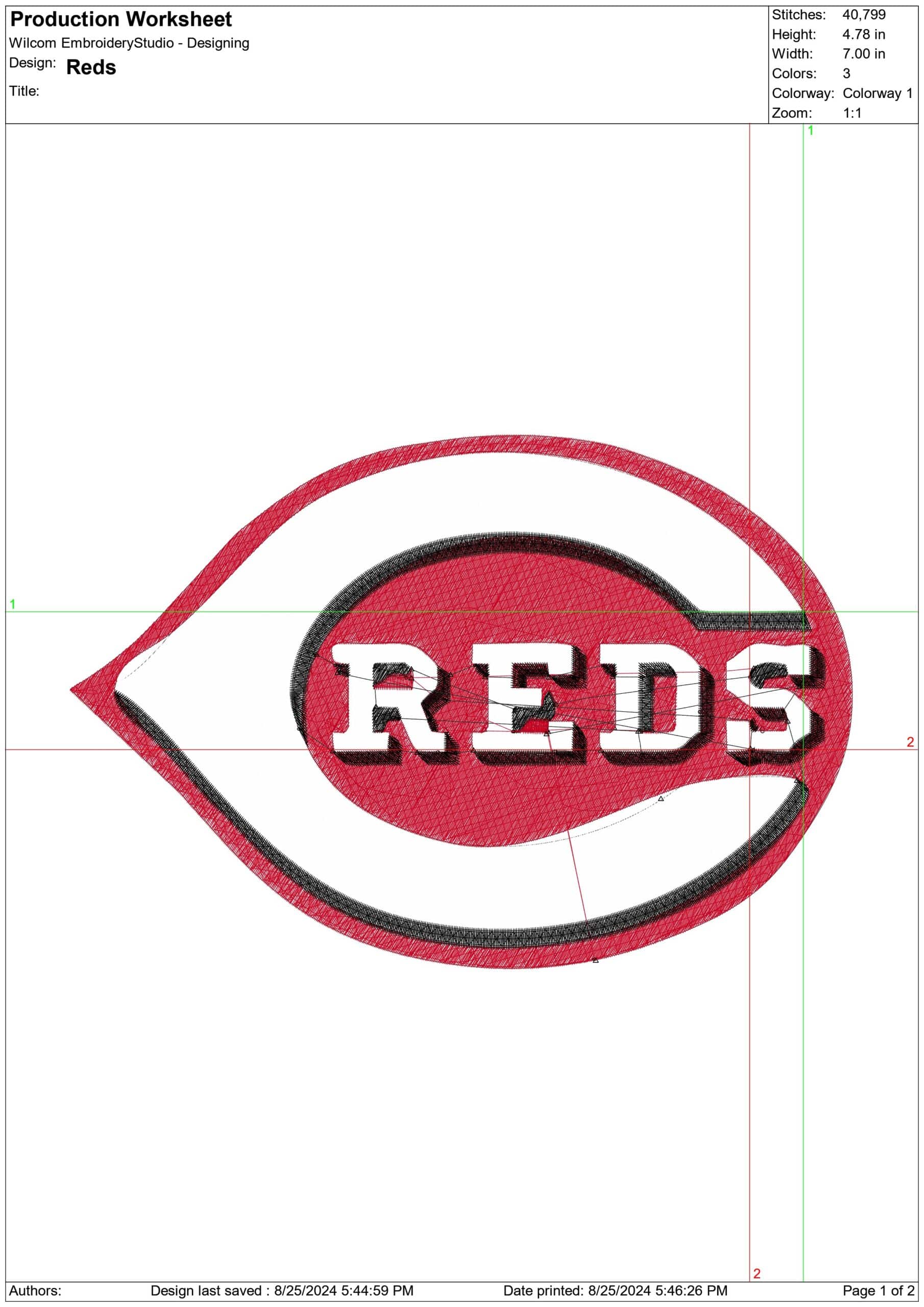 NFL Reds- Elegant embroidery design file - instant download — view 3