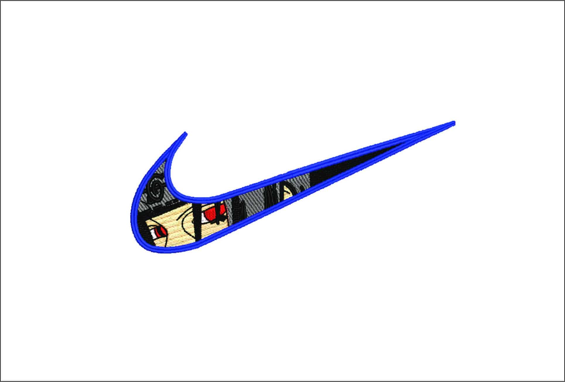 Nike Naruto Eyes - Anime- Elegant embroidery design file - instant download