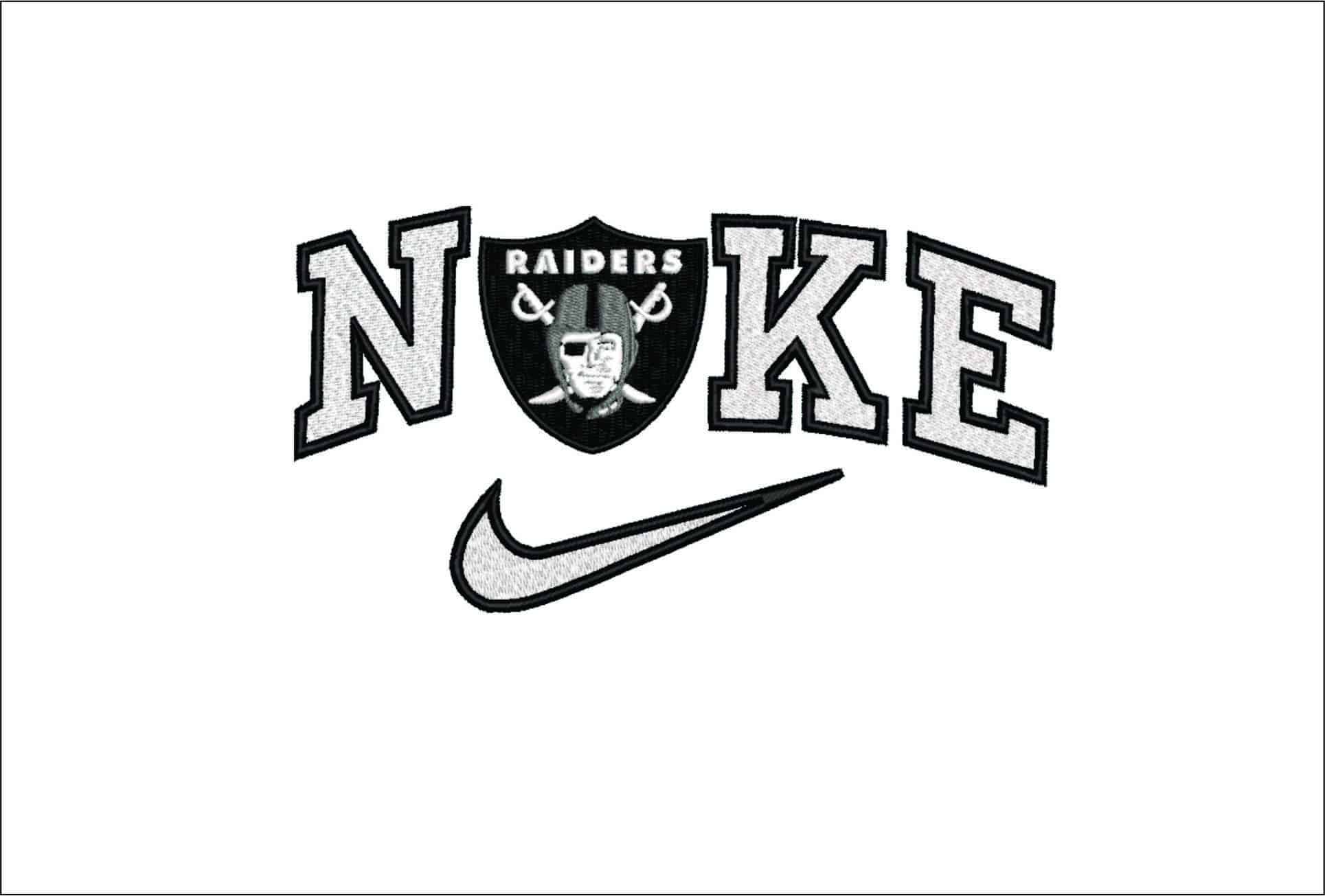 Nike Raiders- Elegant embroidery design file - instant download