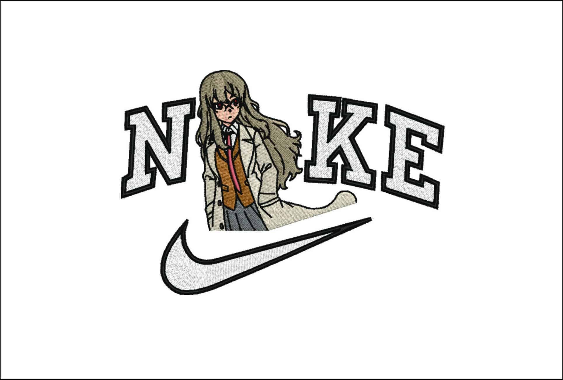Nike Rio Futaba - Anime- Elegant embroidery design file - instant download