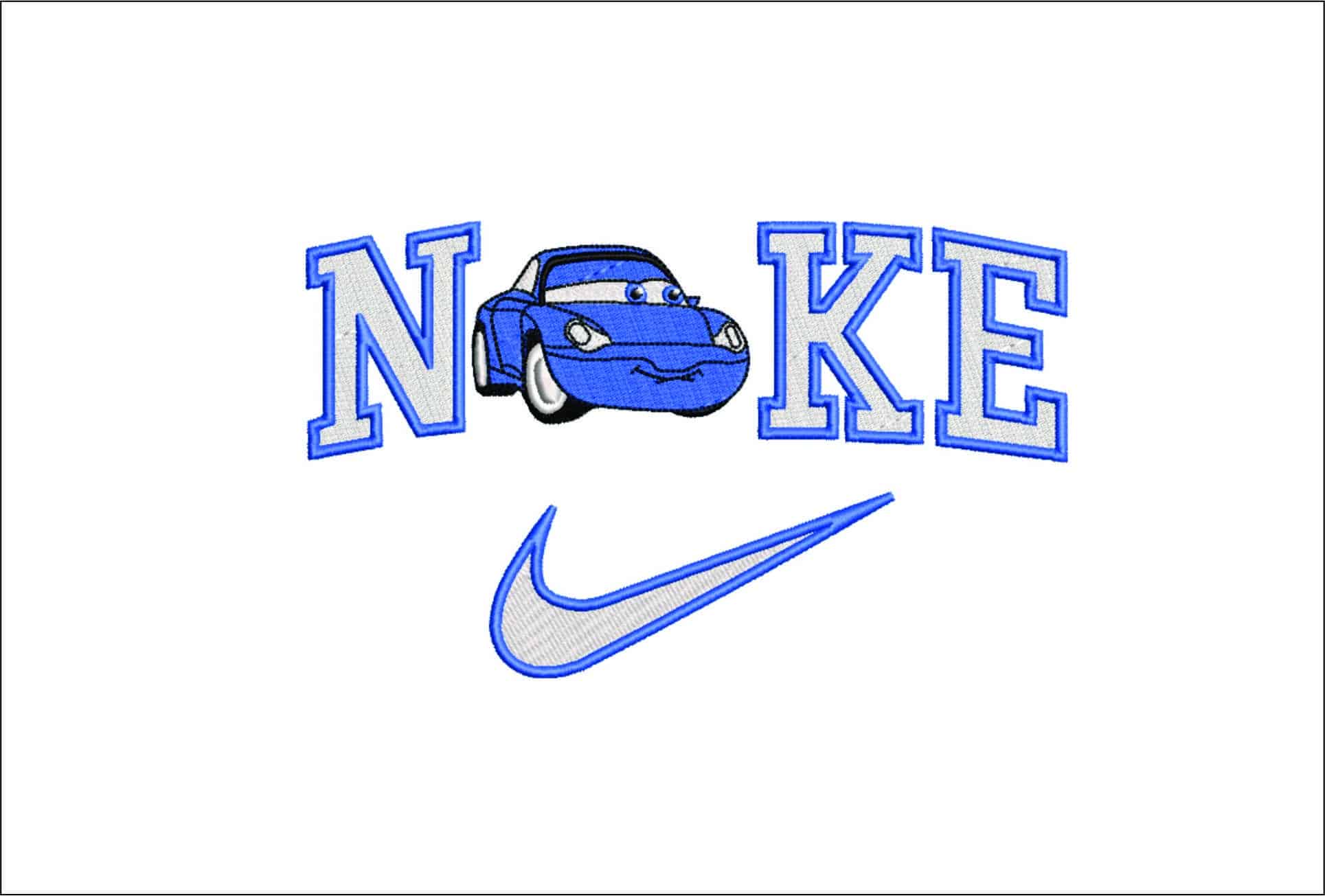 Nike Sally Carrera- Elegant embroidery design file - instant download