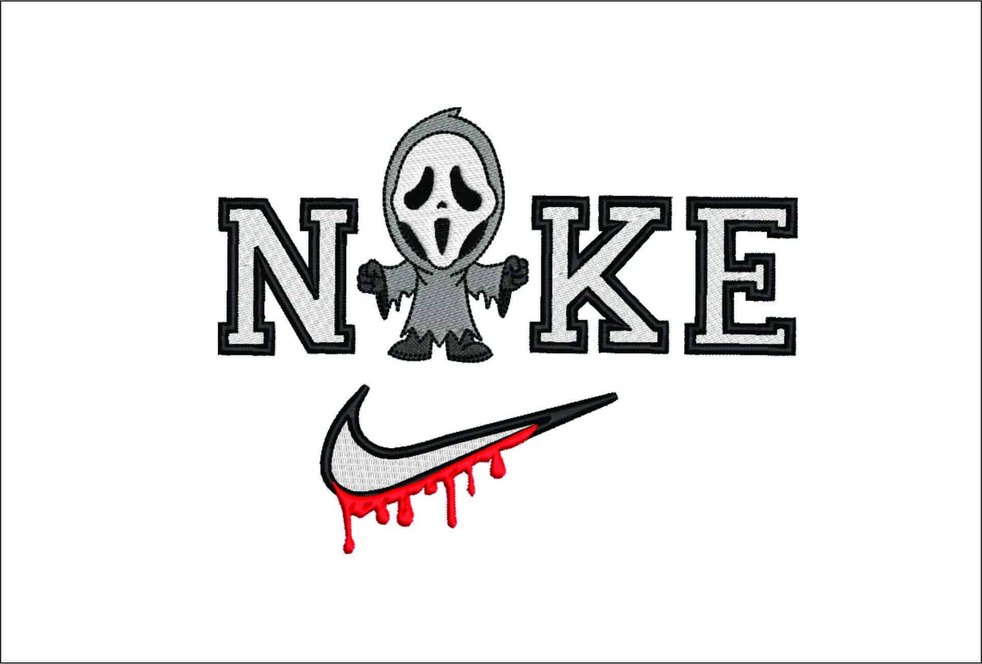 Nike Scream Young- Elegant embroidery design file - instant download