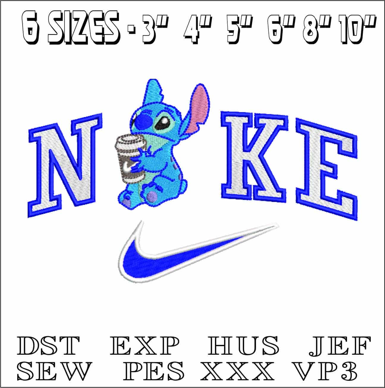 Nike Stitch- Elegant embroidery design file - instant download — view 2