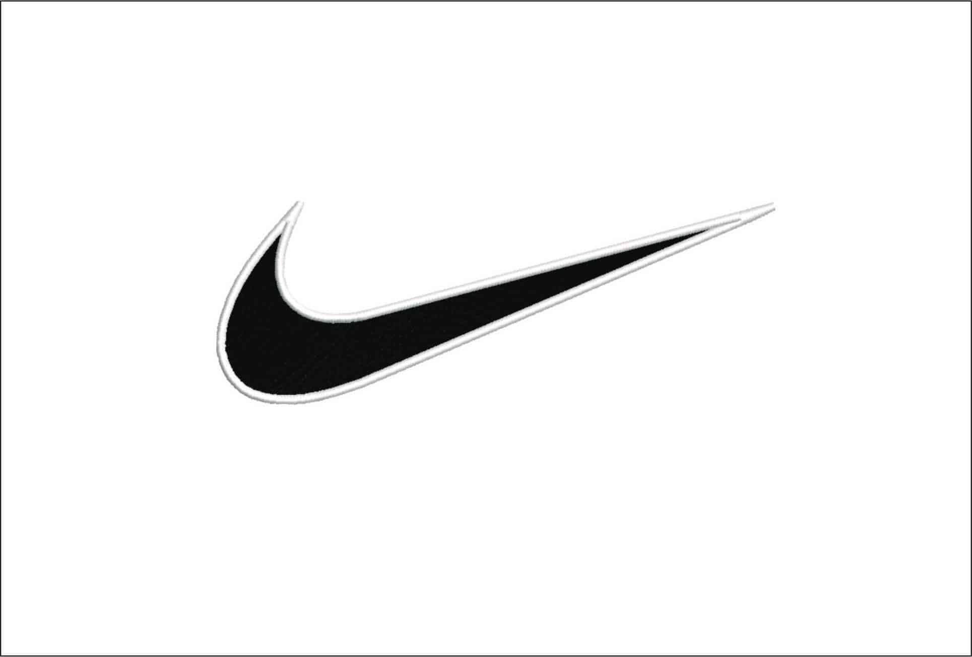 Nike Swoosh- Elegant embroidery design file - instant download