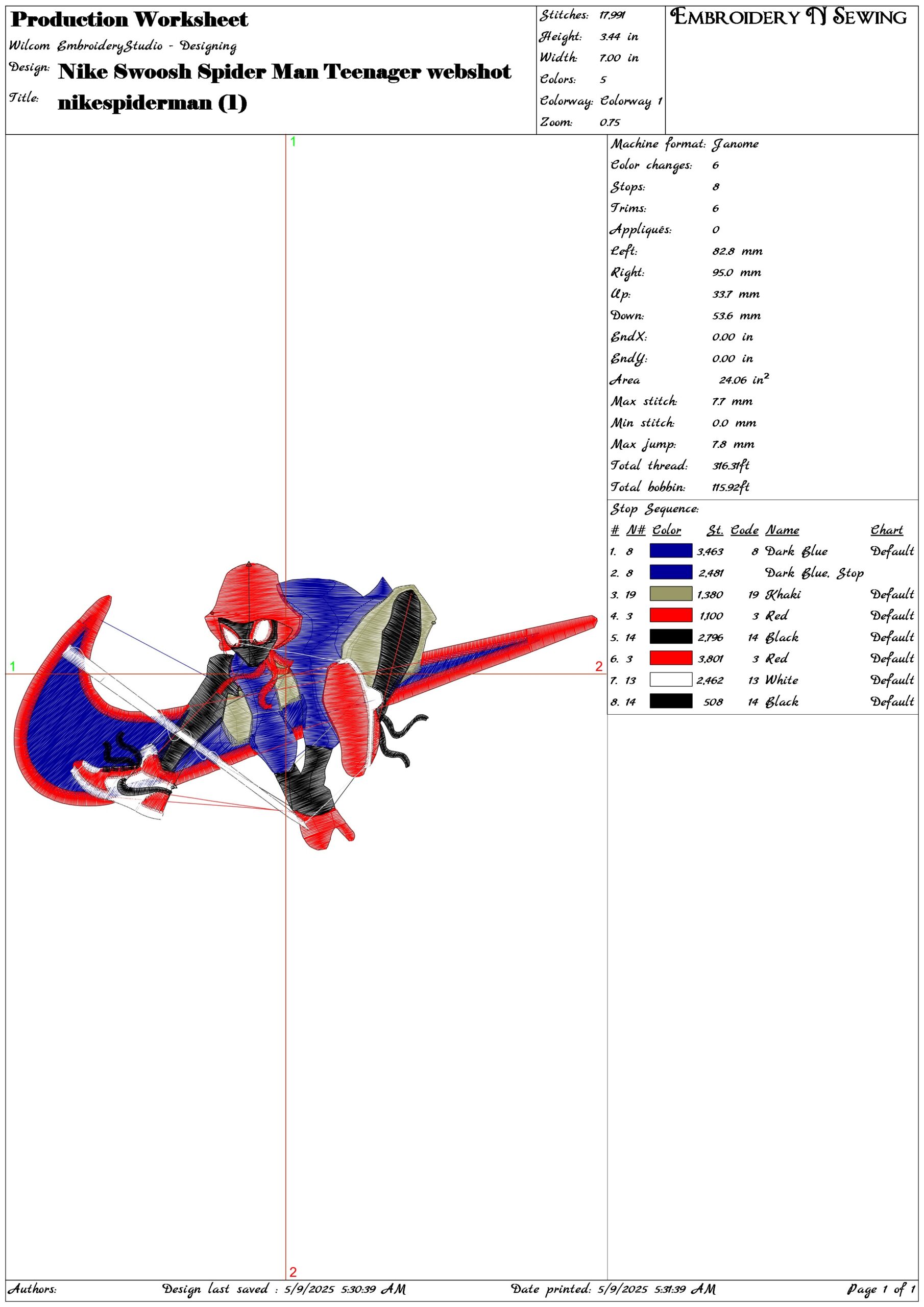 Nike Swoosh Spider Man Teenager webshot- Elegant embroidery design file - instant download — view 3