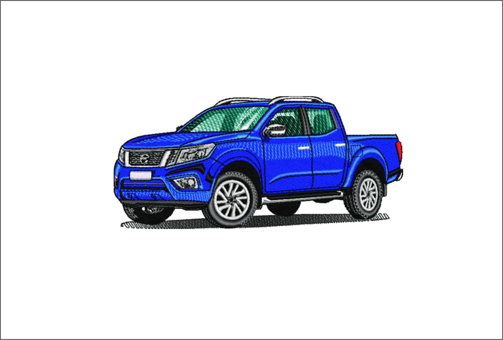 Nissan Frontier- Elegant embroidery design file - instant download