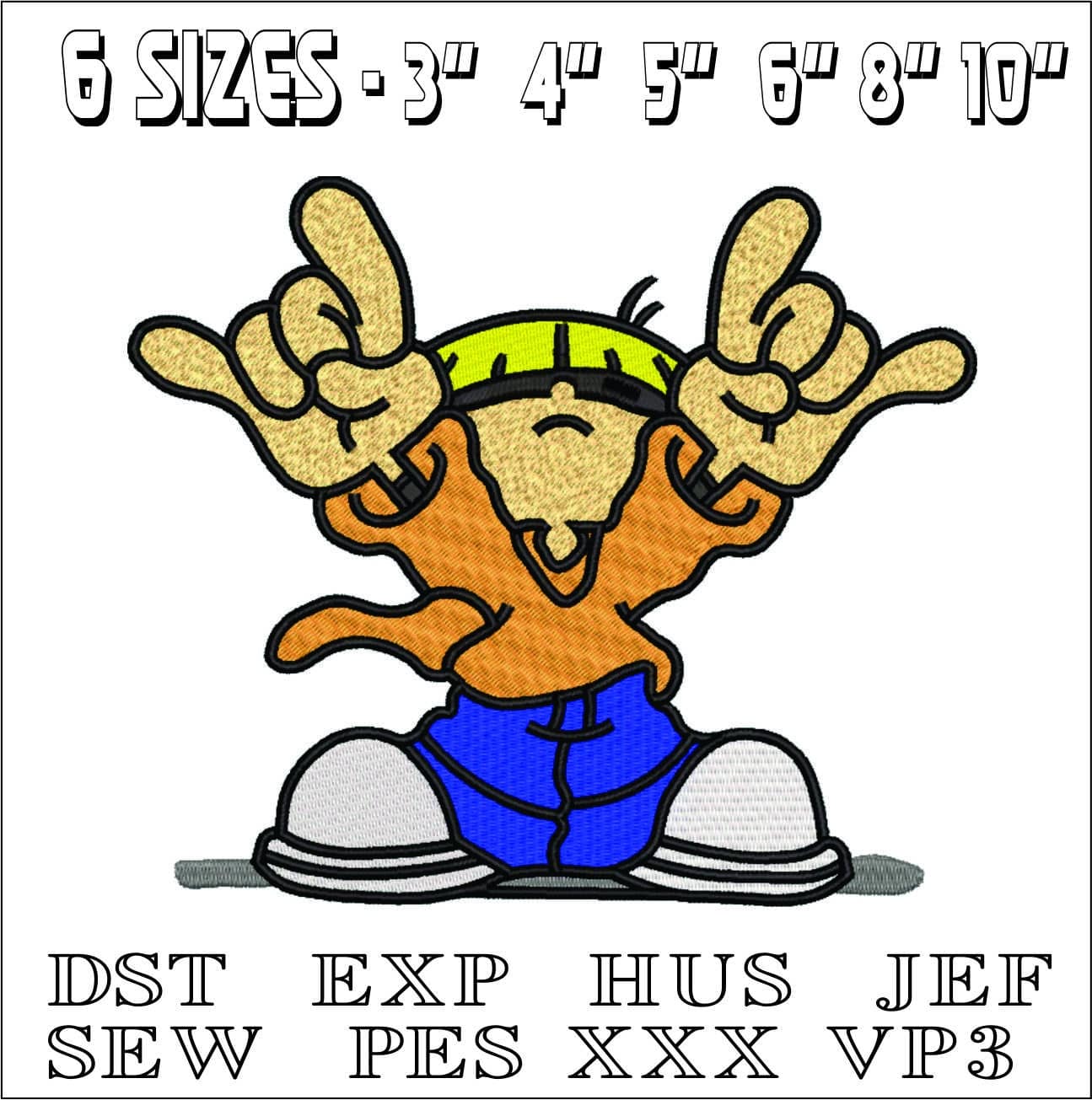 Numbuh 4- Elegant embroidery design file - instant download — view 2